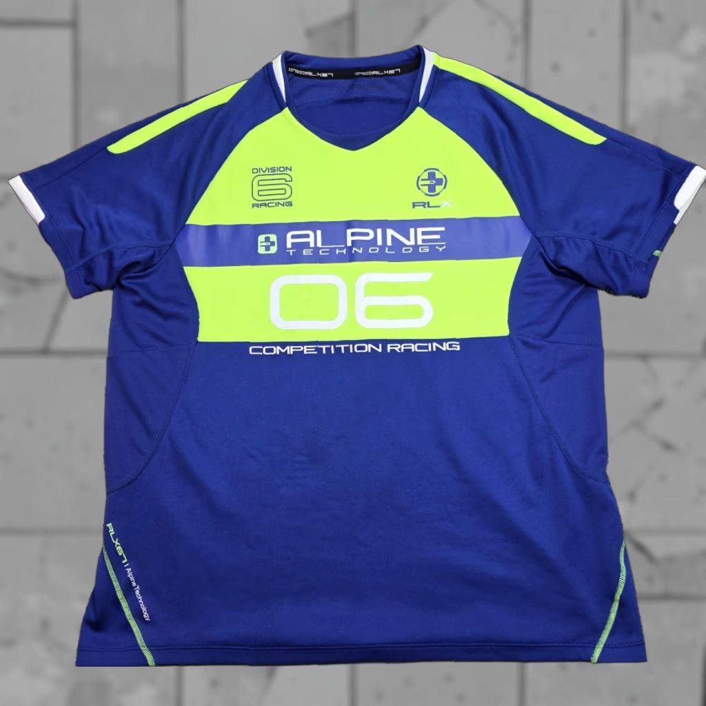 RLX Ralph Lauren Ralph Lauren RLX Men 67 Alpine Technology Division 6 Racing Jersey Short Sleeve L Blue Jersey T-Shirt LV6 Racing Size US L / EU 52-54 / 3 - 1 Thumbnail