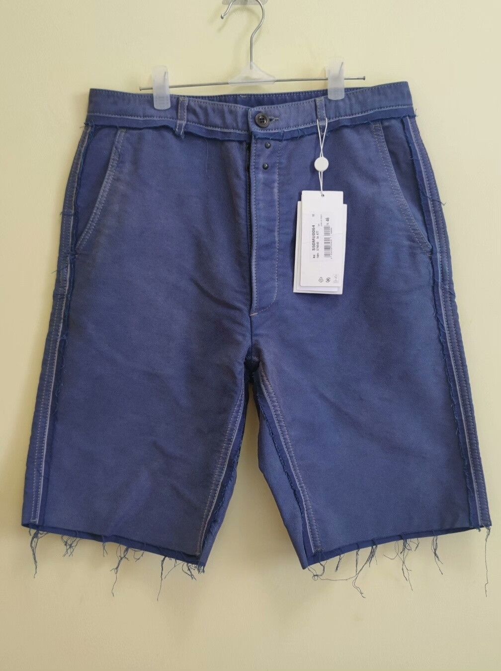 Maison Margiela Maison Margiela Distressed Blue Purple Shorts Size US 30 / EU 46 - 1 Thumbnail