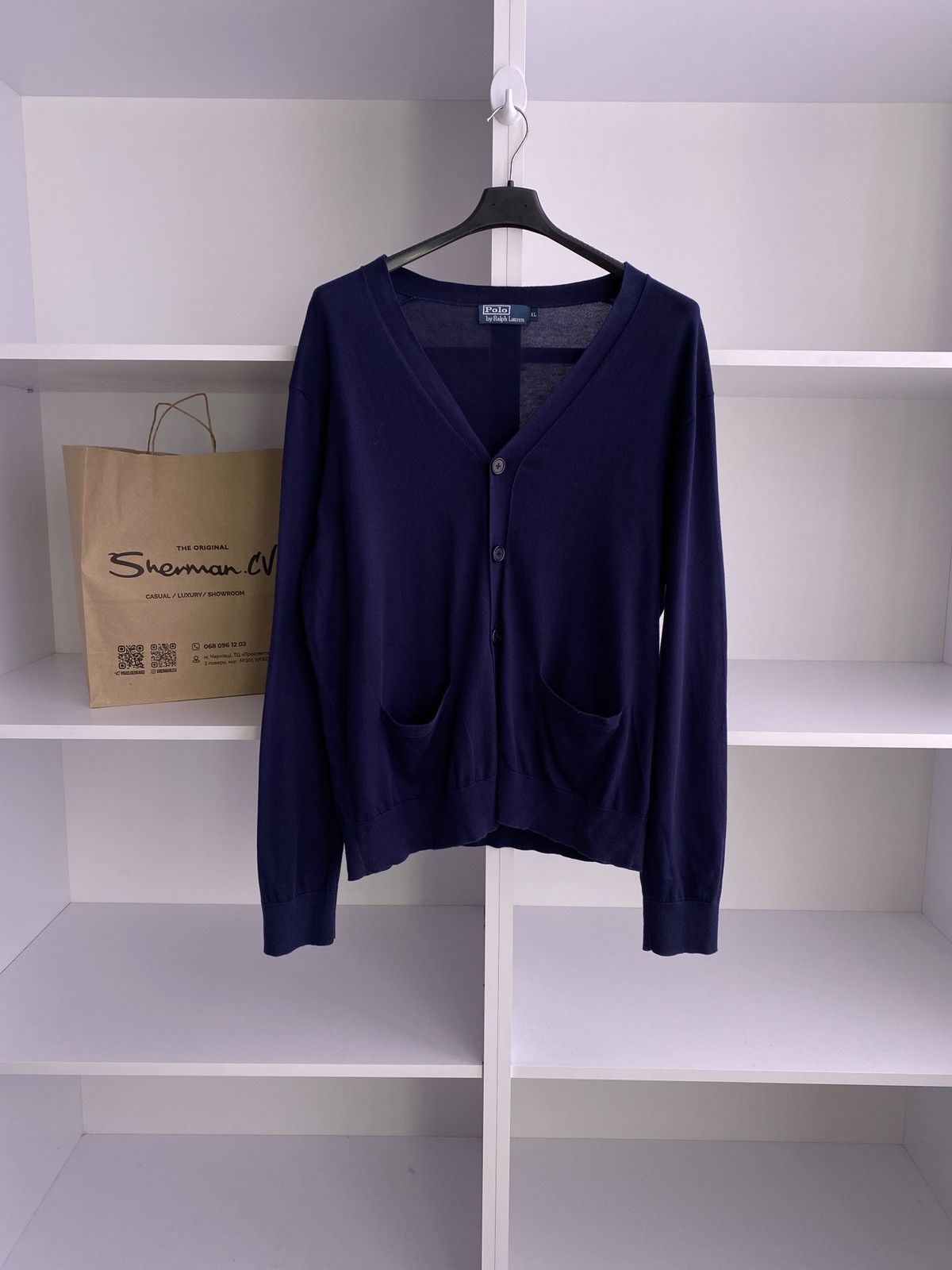 Polo Ralph Lauren × Vintage Vintage Polo Ralph Lauren Cardigan Size US XL / EU 56 / 4 - 1 Thumbnail