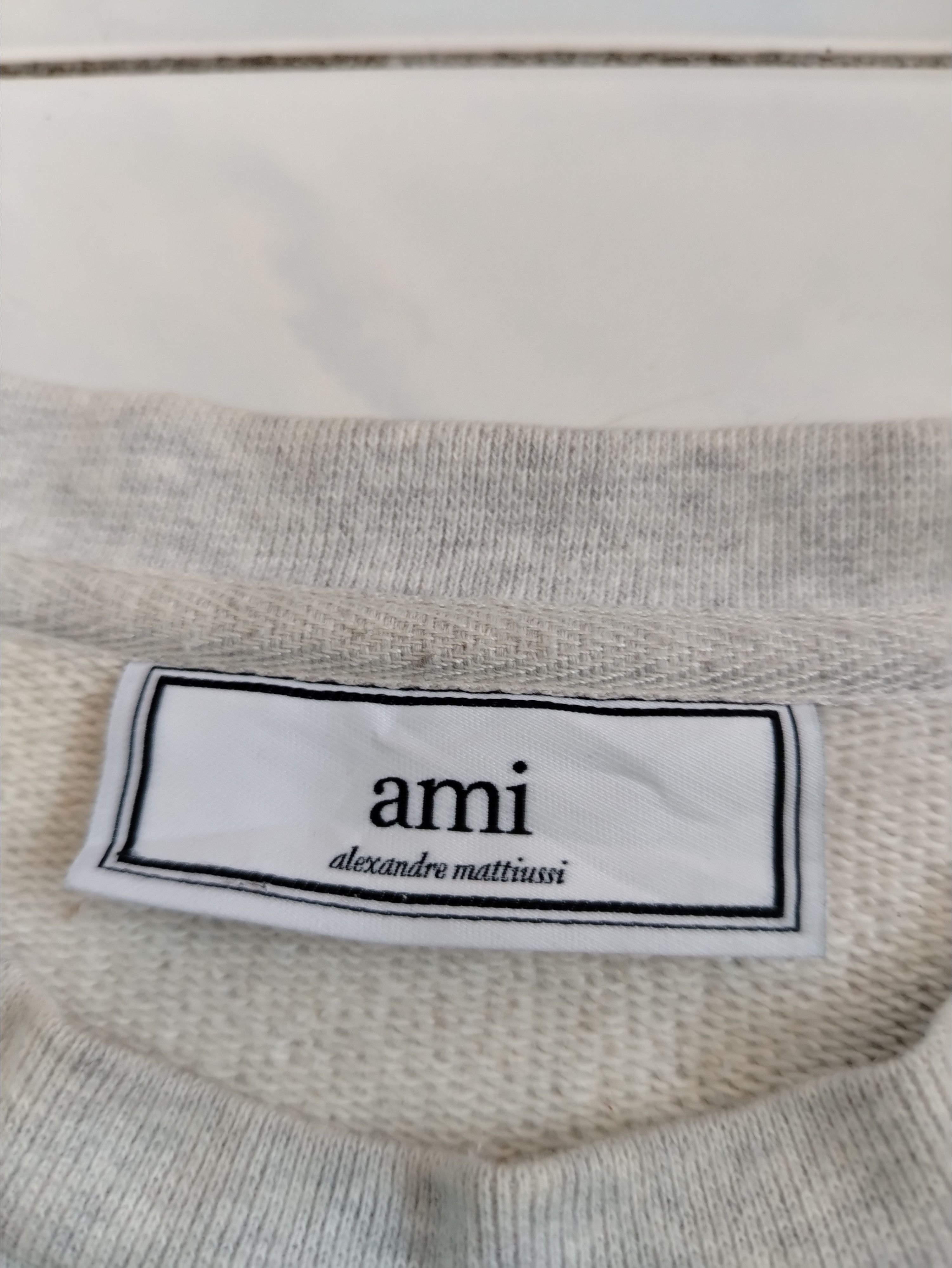 AMI AMI Paris Ami de Coeur Crewneck Sweatshirt (Grey) Size US M / EU 48-50 / 2 - 7 Thumbnail
