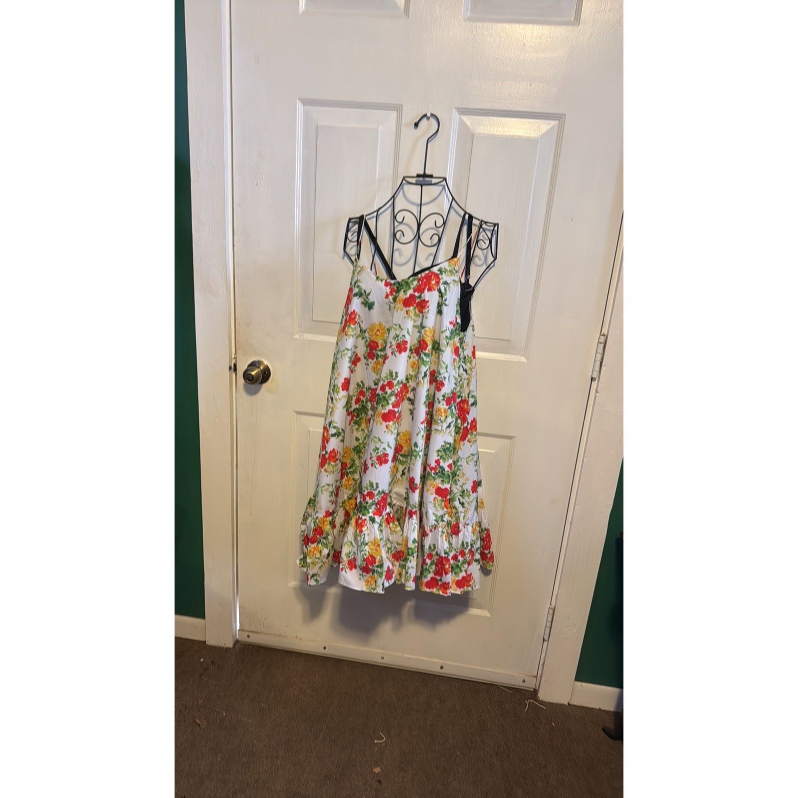 CAROLINE CONSTAS Laurel ruffled floral-print cotton-blend poplin mini dress Size L / US 10 / IT 46 - 7 Thumbnail