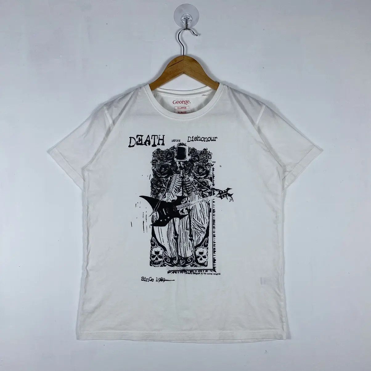 George GEORGE DEATH BEFORE DISHONOUR ARTWORK DESIGN IN THE UK TEE Size US L / EU 52-54 / 3 - 2 Thumbnail