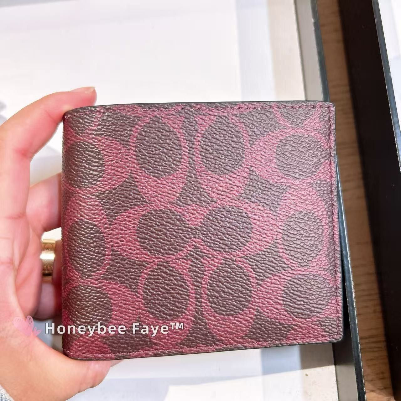 Coach 3 In 1 Wallet In Signature Canvas CW380 Black Currant Size ONE SIZE - 2 Thumbnail