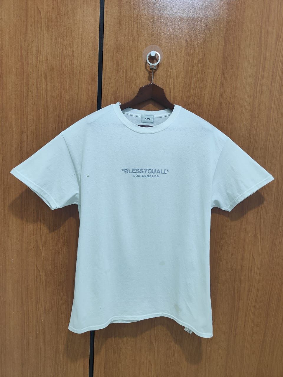 Vintage vintage W.W.G Who’s Who Gallery BLESS YOU ALL LOS ANGELES Size US XL / EU 56 / 4 - 1 Thumbnail