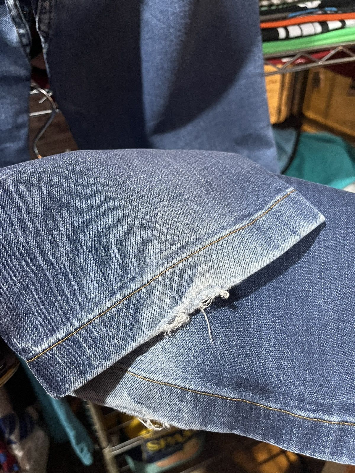Gramicci Gramicci Regular Straight Blue Denim Camping Pant Logo Size US 32 / EU 48 - 6 Thumbnail