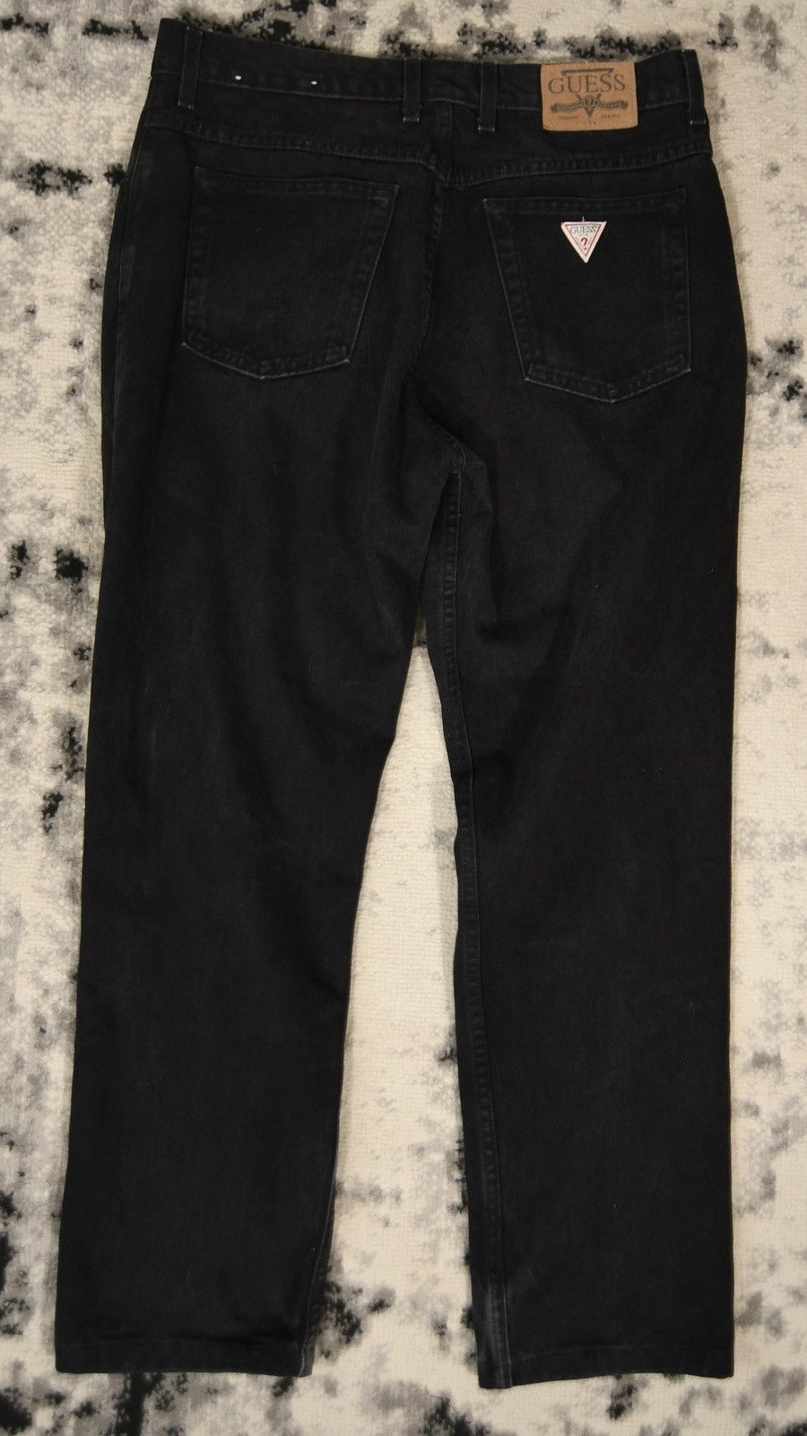 Guess Vintage 90s Guess USA Made in Canada Black Denim Jeans Size US 34 / EU 50 - 1 Thumbnail