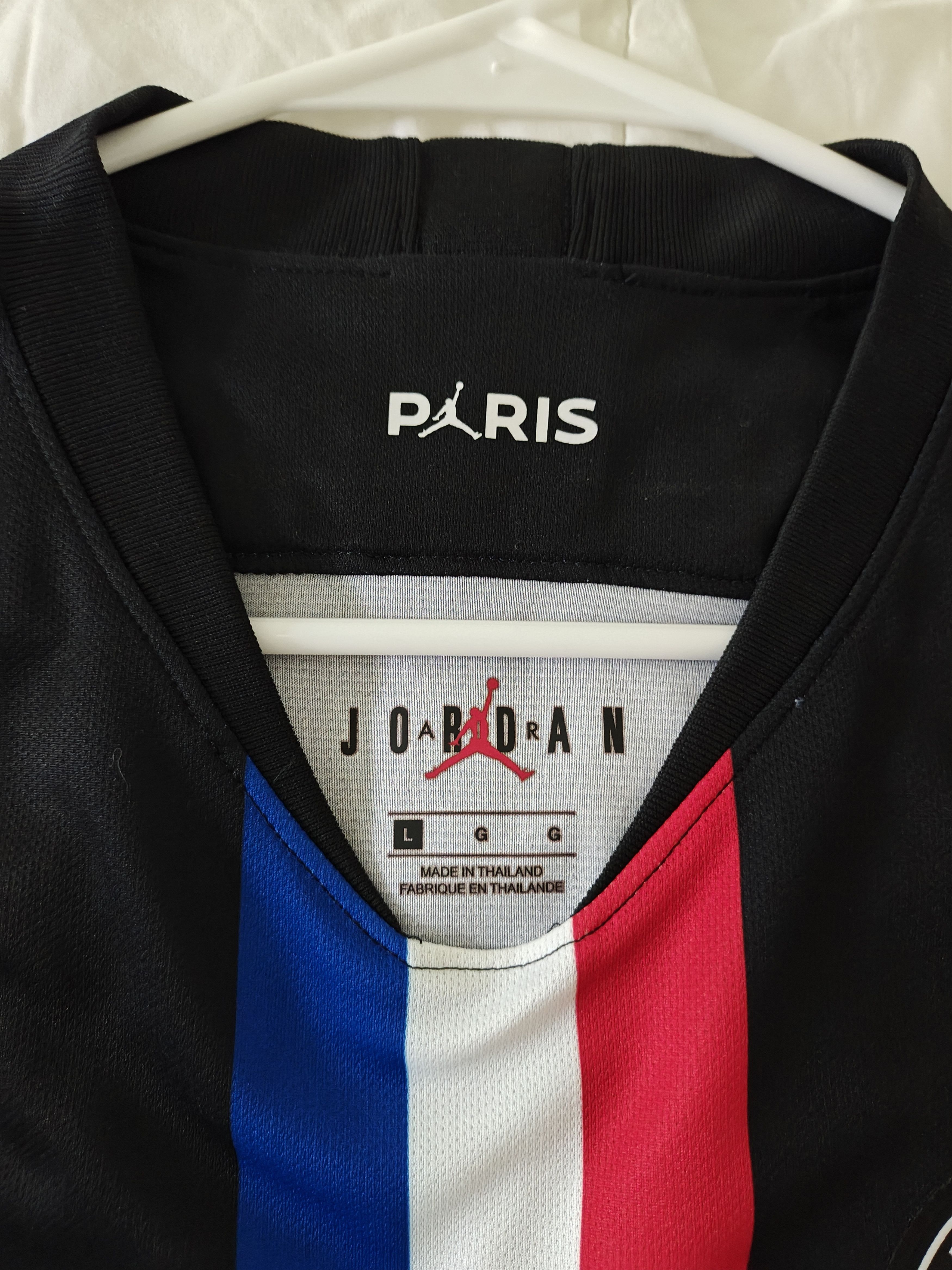 Jordan Brand × Nike Men's Paris Saint Germain Black Jersey Size L Football Size US L / EU 52-54 / 3 - 5 Thumbnail