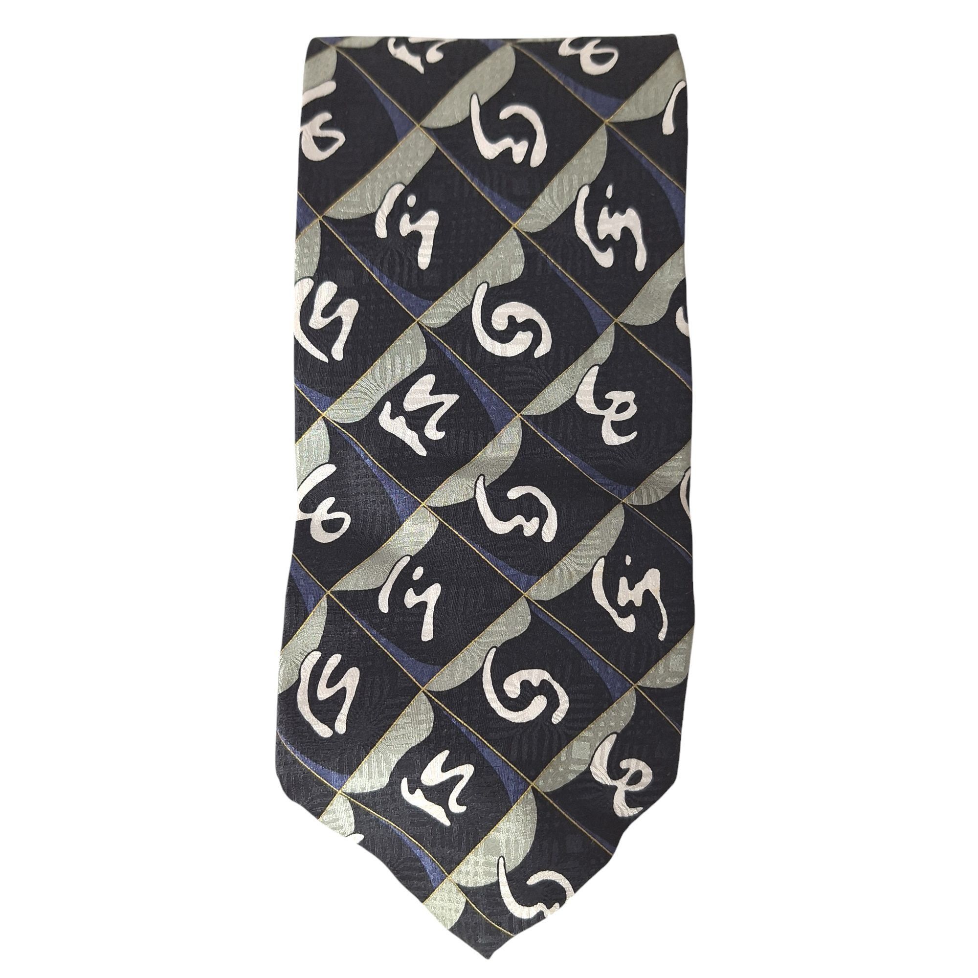 Other J. Riggins Men's Silk Tie Abstract Geometric Square Pattern Size ONE SIZE - 4 Thumbnail