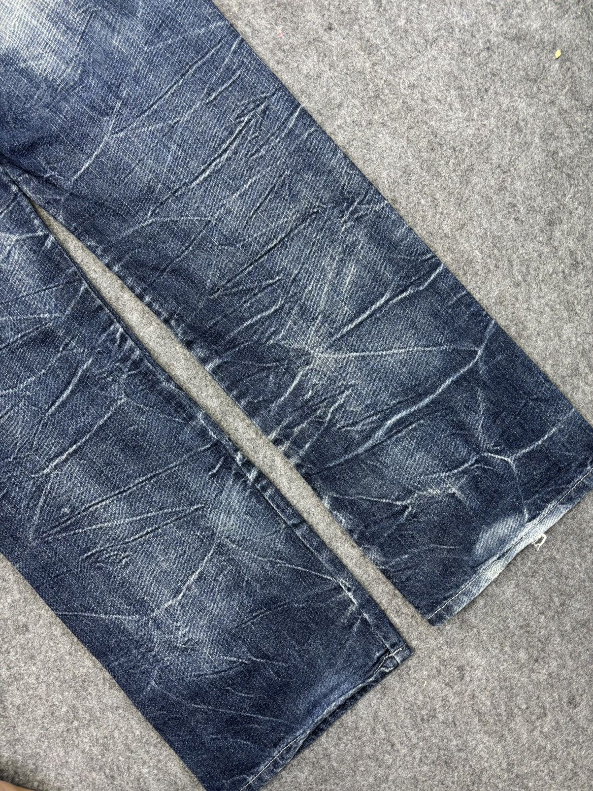 Japanese Brand 💥Wild Life Japan Street Fashion Crazy Fades Denim F871 Size US 32 / EU 48 - 14 Thumbnail