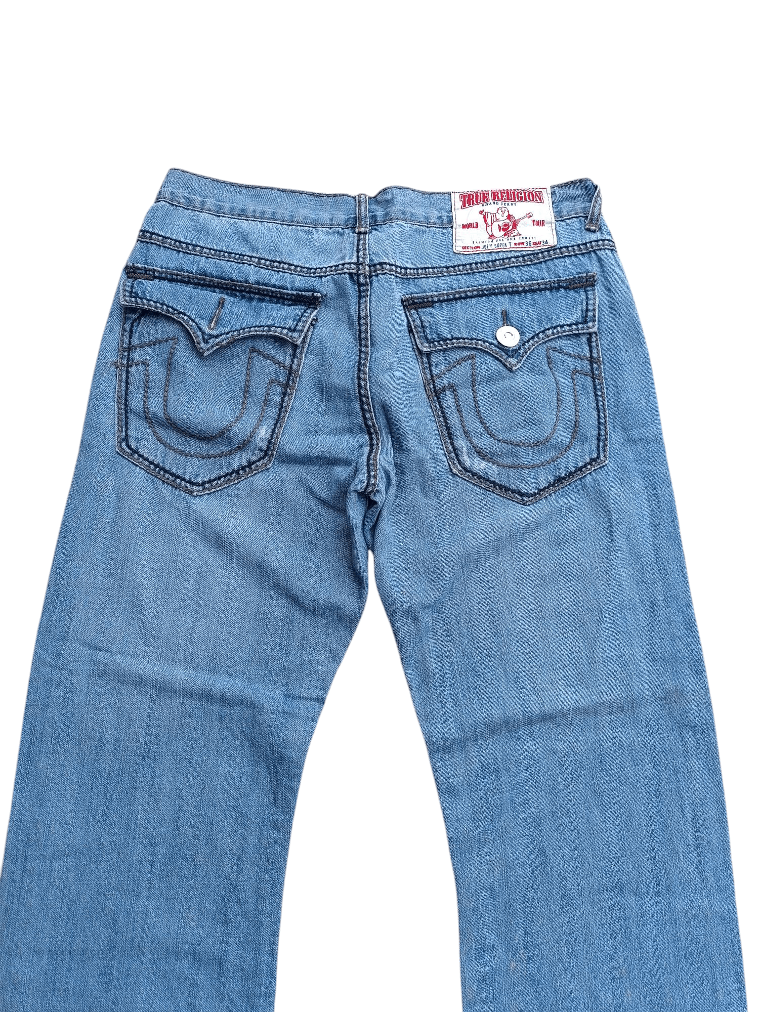 True Religion True Religion Joey Super T Distressed Baggy Denim TR020 Size US 36 / EU 52 - 7 Thumbnail