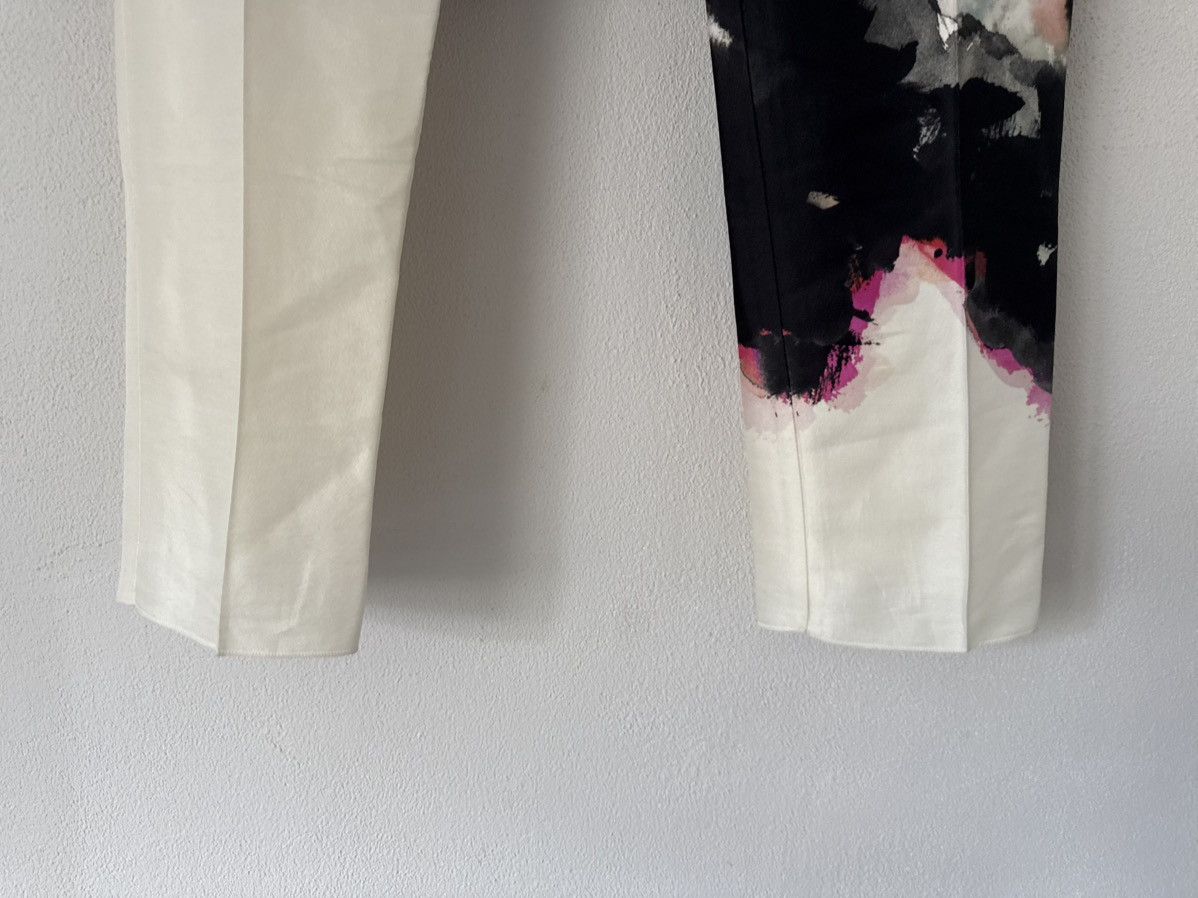 Alexander McQueen Abstract Floral Trousers in Wool-Silk Size US 32 / EU 48 - 5 Thumbnail