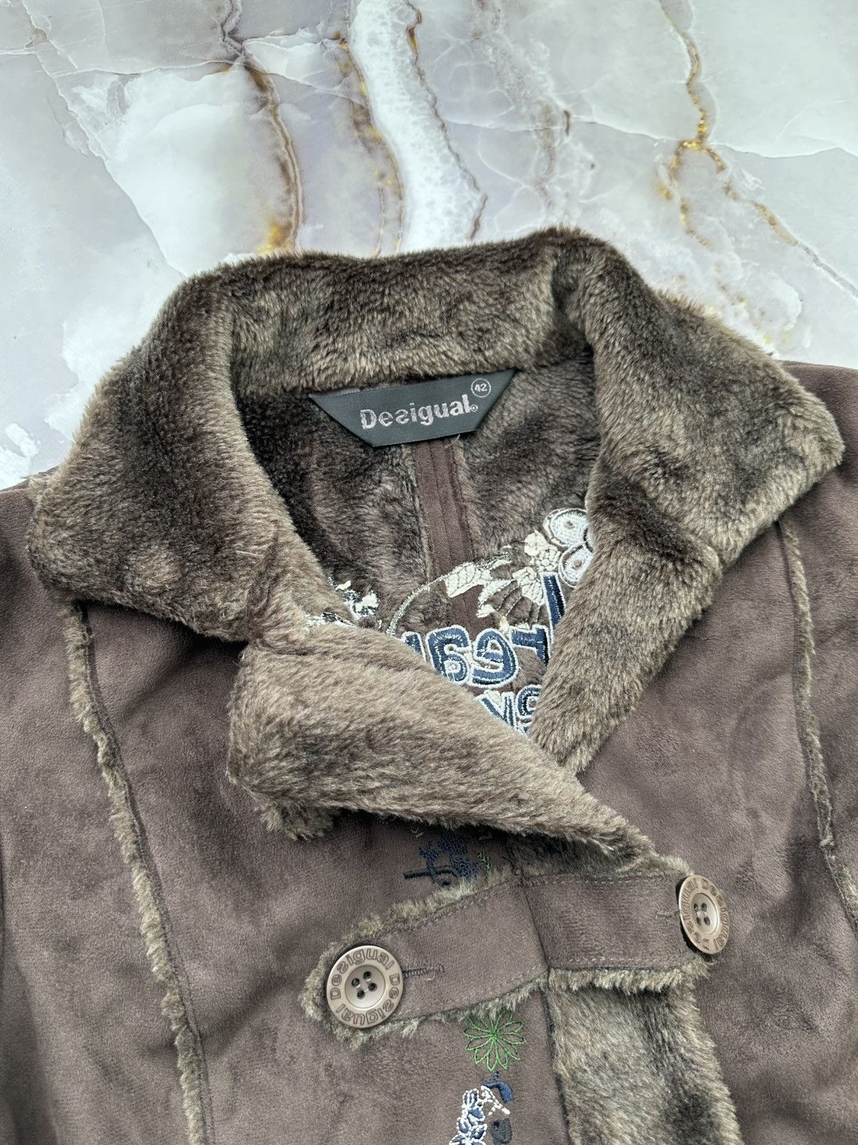 Desigual Desigual Faux Fur Coat Size M / US 6-8 / IT 42-44 - 2 Thumbnail