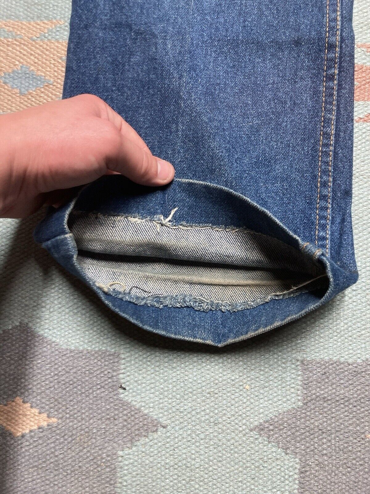 Levi's × Vintage Vintage Levi’s 517 jeans dark wash denim bootcut 34x28 Size US 34 / EU 50 - 6 Thumbnail
