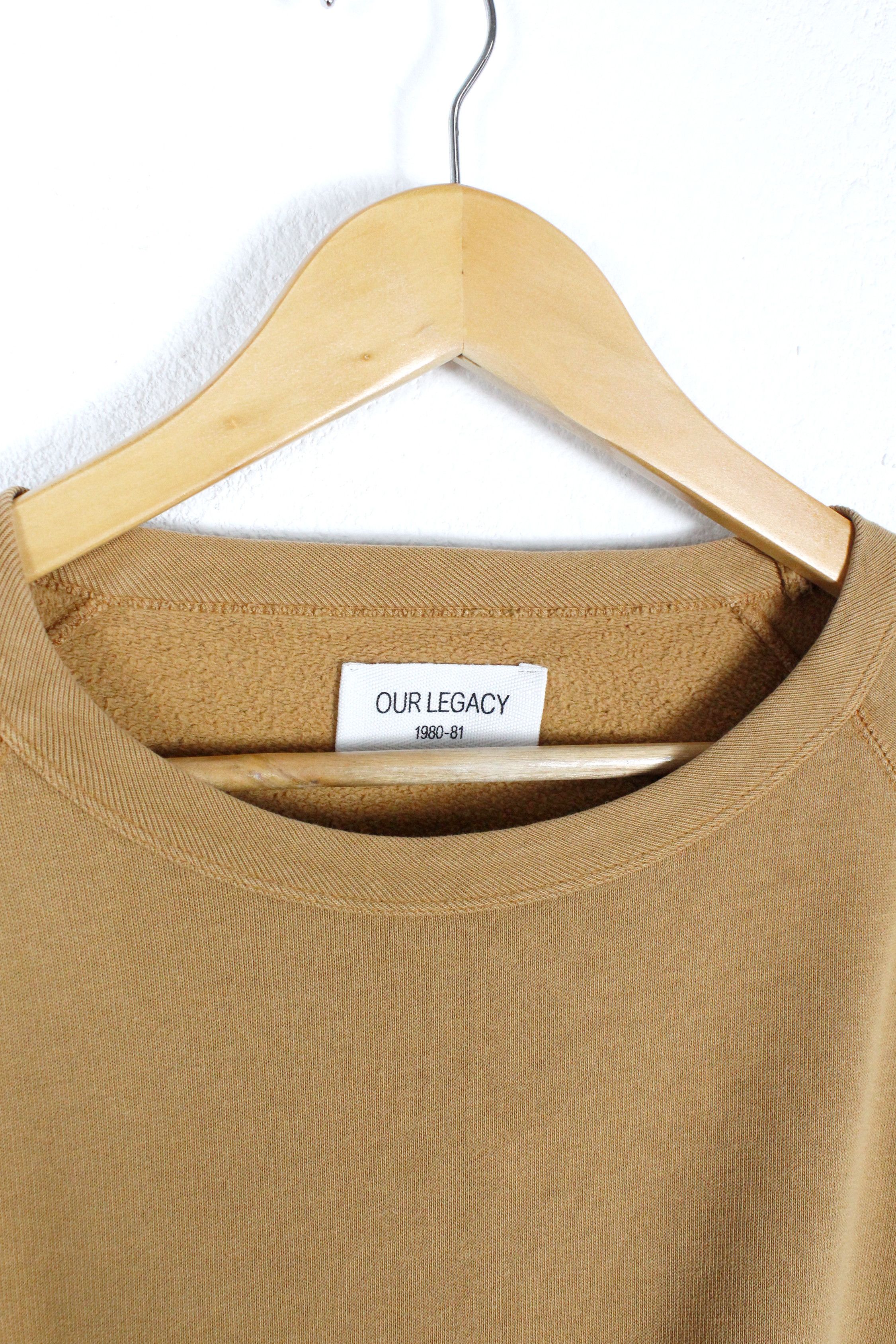 Our Legacy Our Legacy Mustard Beige Crew Sweatshirt L size Size US L / EU 52-54 / 3 - 3 Thumbnail