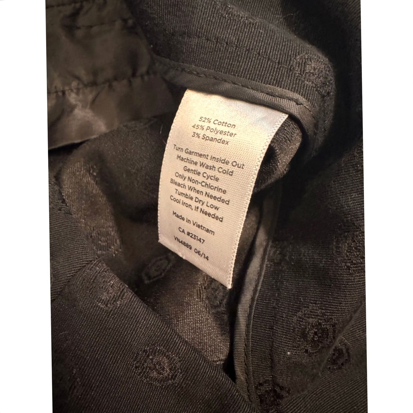 Talbots Talbots Women's Pant Black Size 6 Ankle Crop Patterned Size 28" / US 6 / IT 42 - 4 Thumbnail