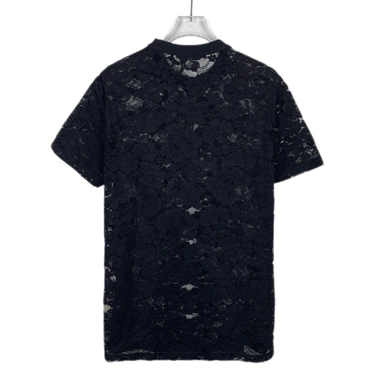 Givenchy Givenchy Black Lace Print Cotton T-Shirt (Size XXS) Size XXS / US 00 / IT 34 - 8 Thumbnail