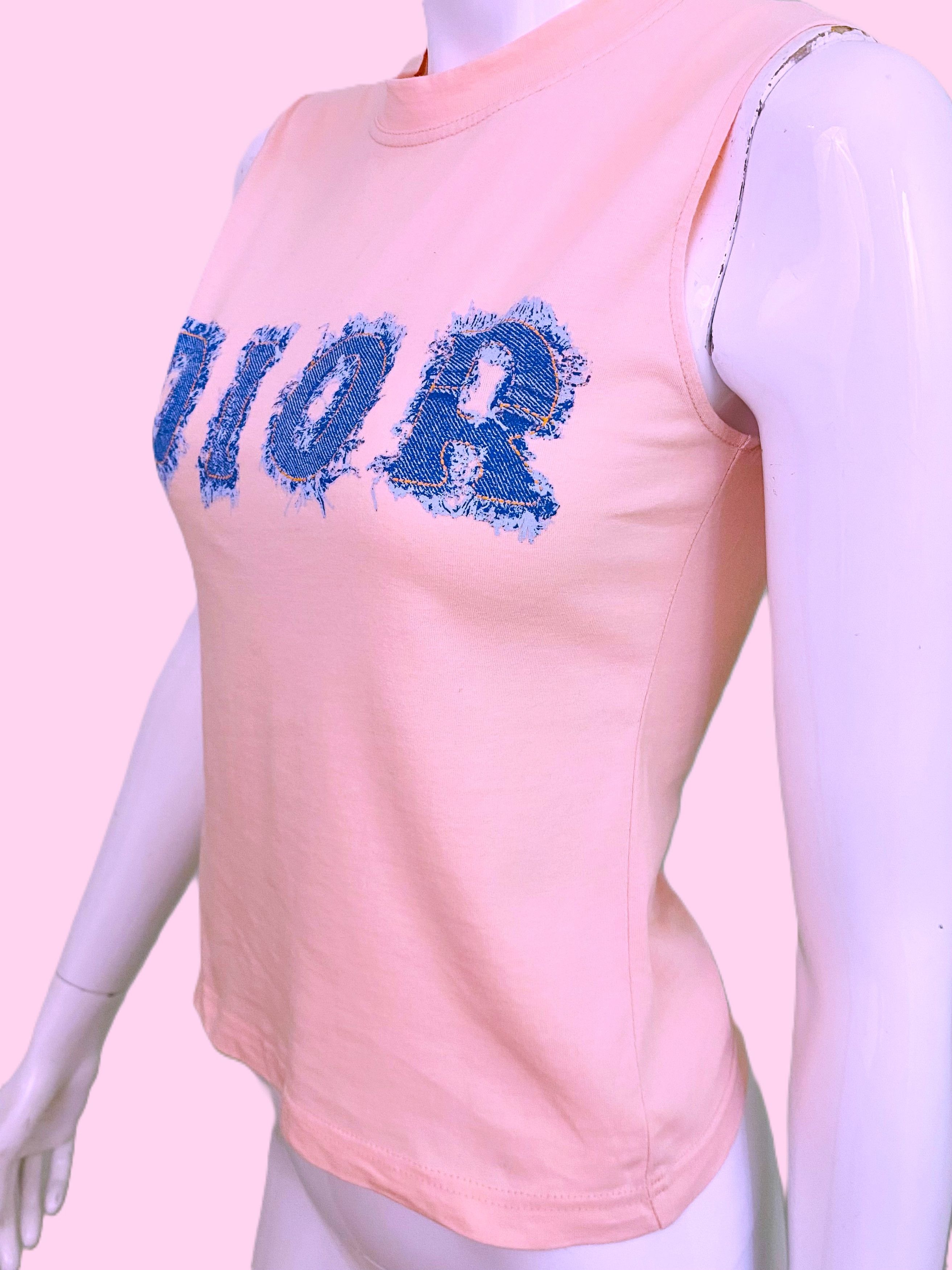 Dior Christian Dior Denim J'adore John Galliano Pink Tee Top Size XS / US 0-2 / IT 36-38 - 5 Thumbnail