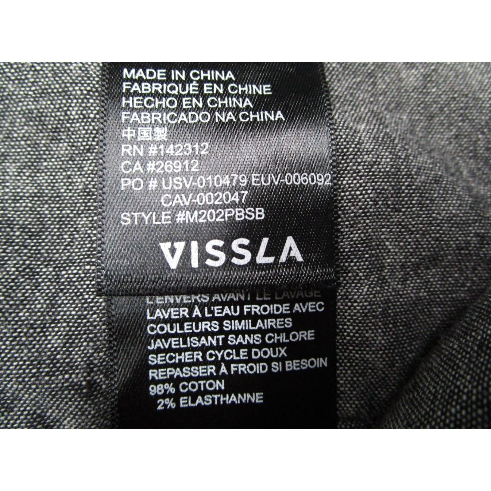 Vissla Vissla Mens Gray Plaid Walk Shorts 9" Knit Cotton Blend Chino Beach Skate Casual Weekender 34 Men Size US 34 / EU 50 - 3 Thumbnail