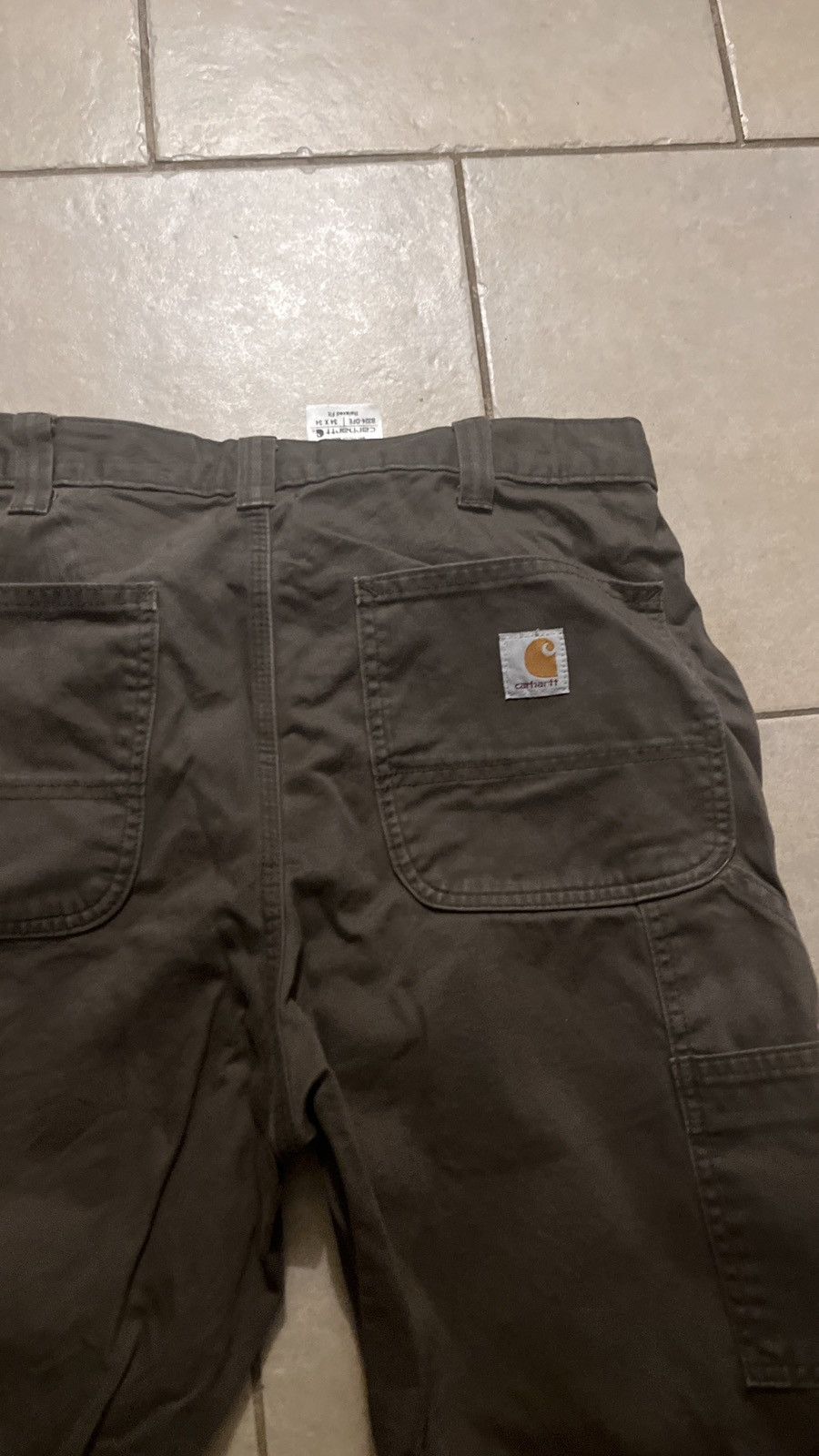 Carhartt Carhartt B324 Relaxed Fit Washed Canvas Carpenter Pants Size US 34 / EU 50 - 3 Thumbnail