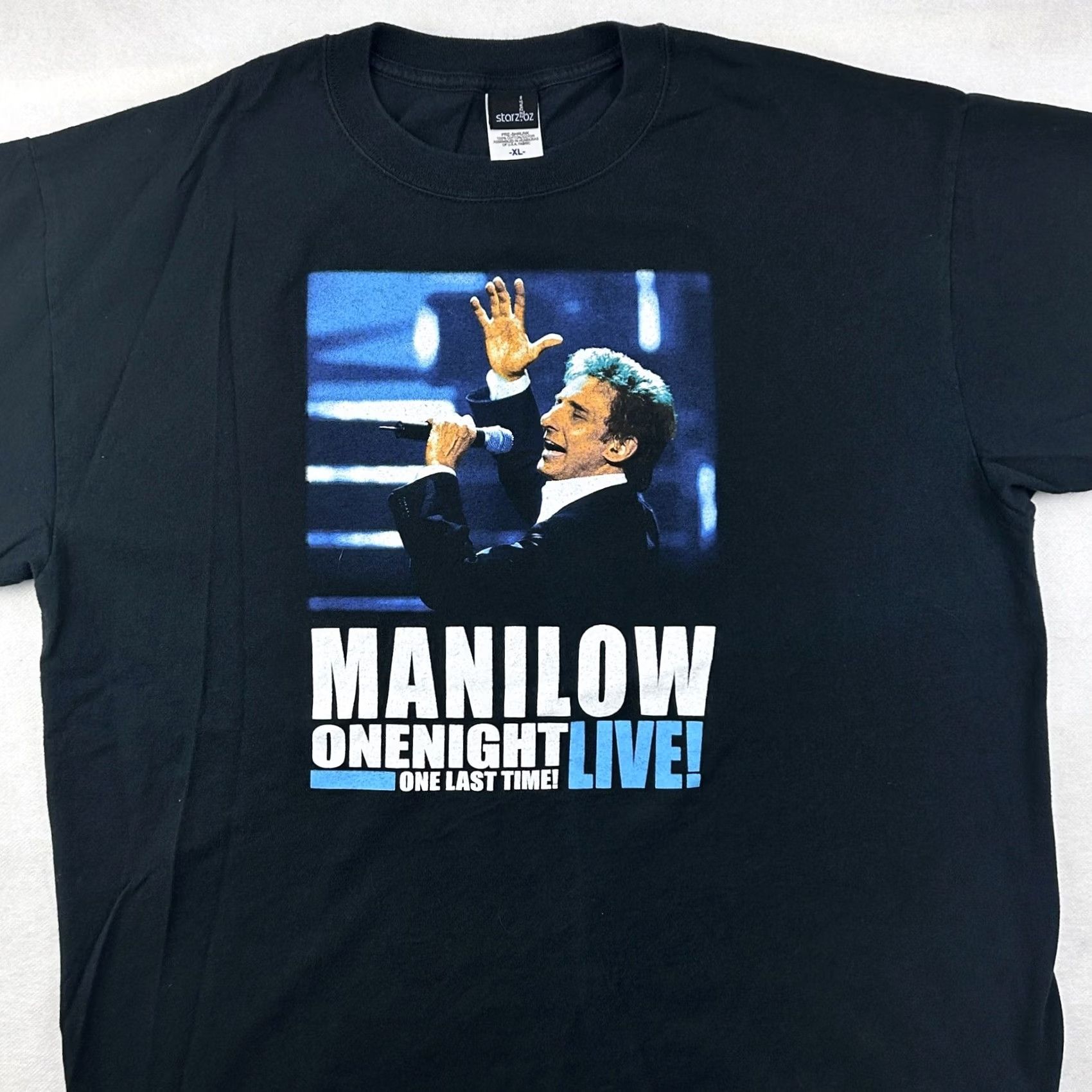 Vintage VINTAGE BARRY MANILOW CONCERT T-Shirt XL tour 2004 ONE NIGHT ONE LAST TIME Black Mens Size US XL / EU 56 / 4 - 2 Thumbnail