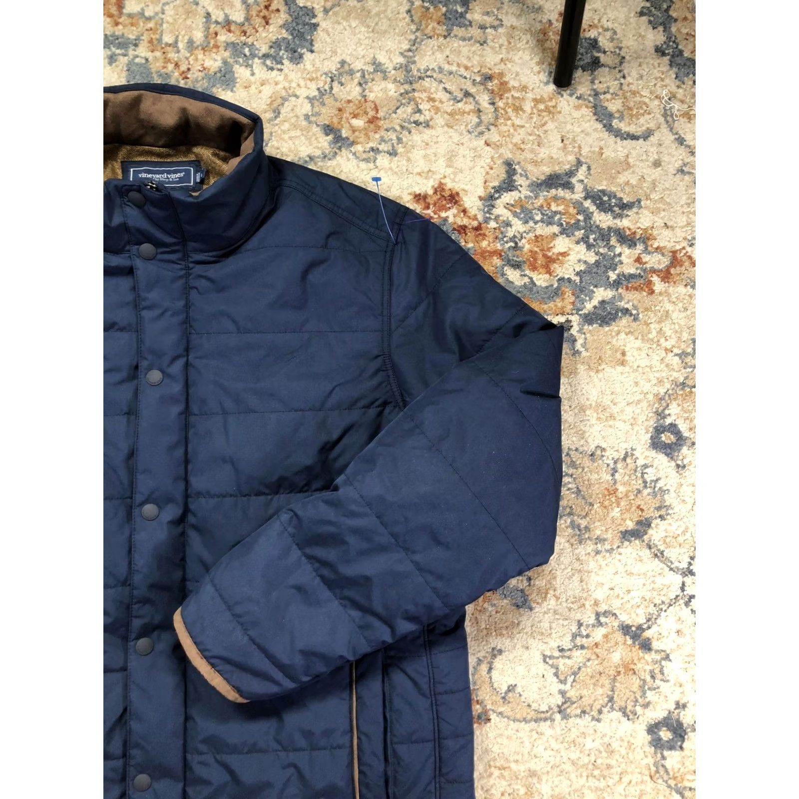 Vineyard Vines Vineyard Vines Jacket Mens L Blue Quilted Full Zip Insulated Lined KIA Logo Size US L / EU 52-54 / 3 - 4 Thumbnail