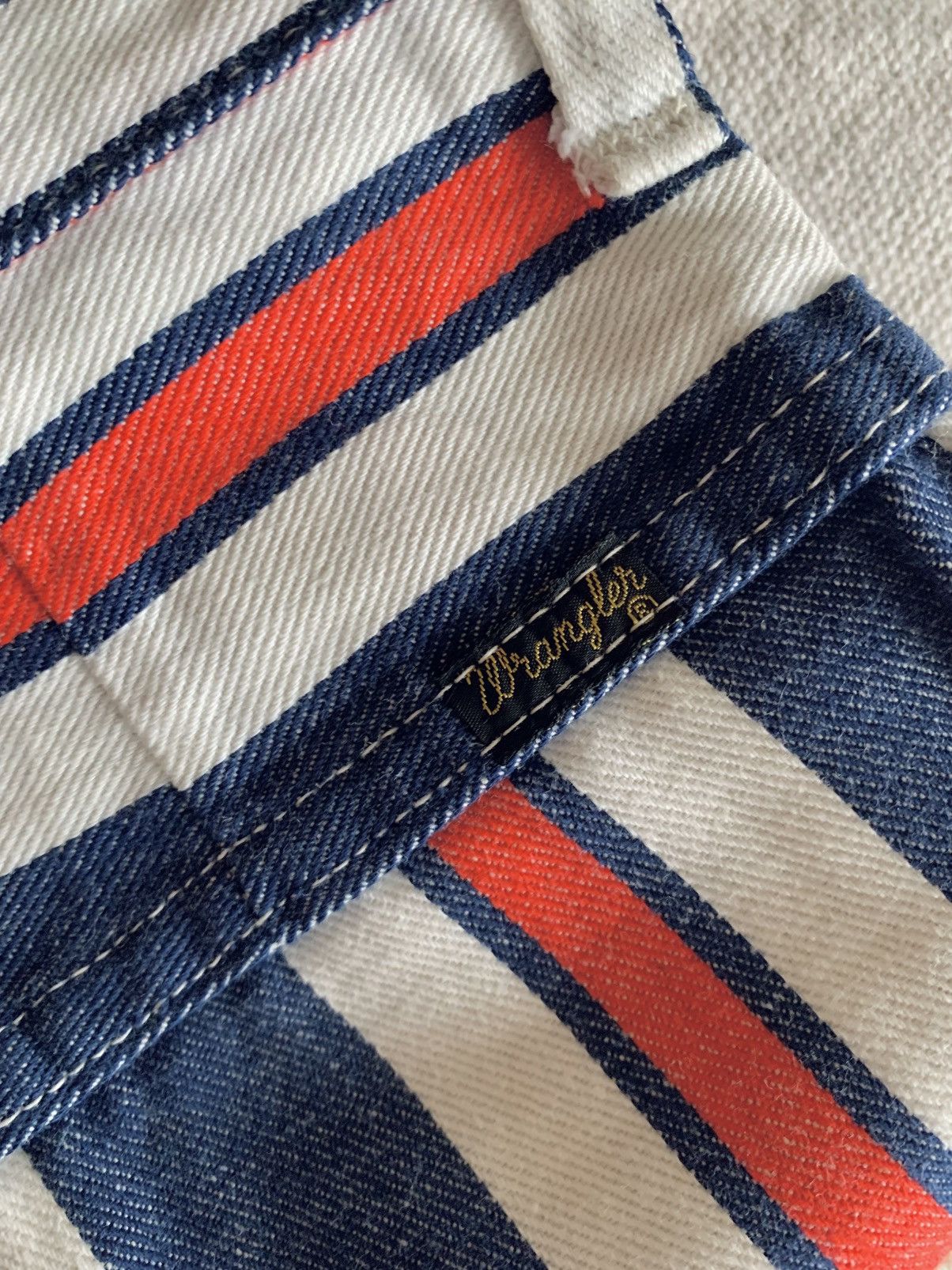 Wrangler Vintage 70s Wrangler red white blue striped jeans denim Size US 26 / EU 42 - 5 Thumbnail
