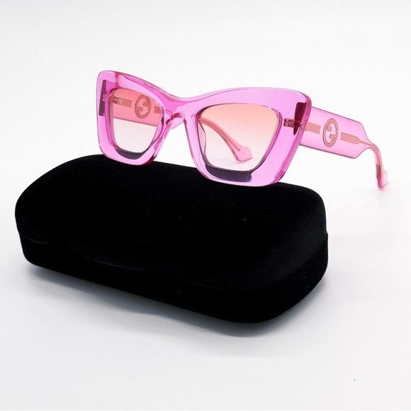 Gucci NEW GUCCI GG1552S 003 PINK BUTTERFLY WOMEN SUNGLASSES GUCCI Size ONE SIZE - 2 Thumbnail