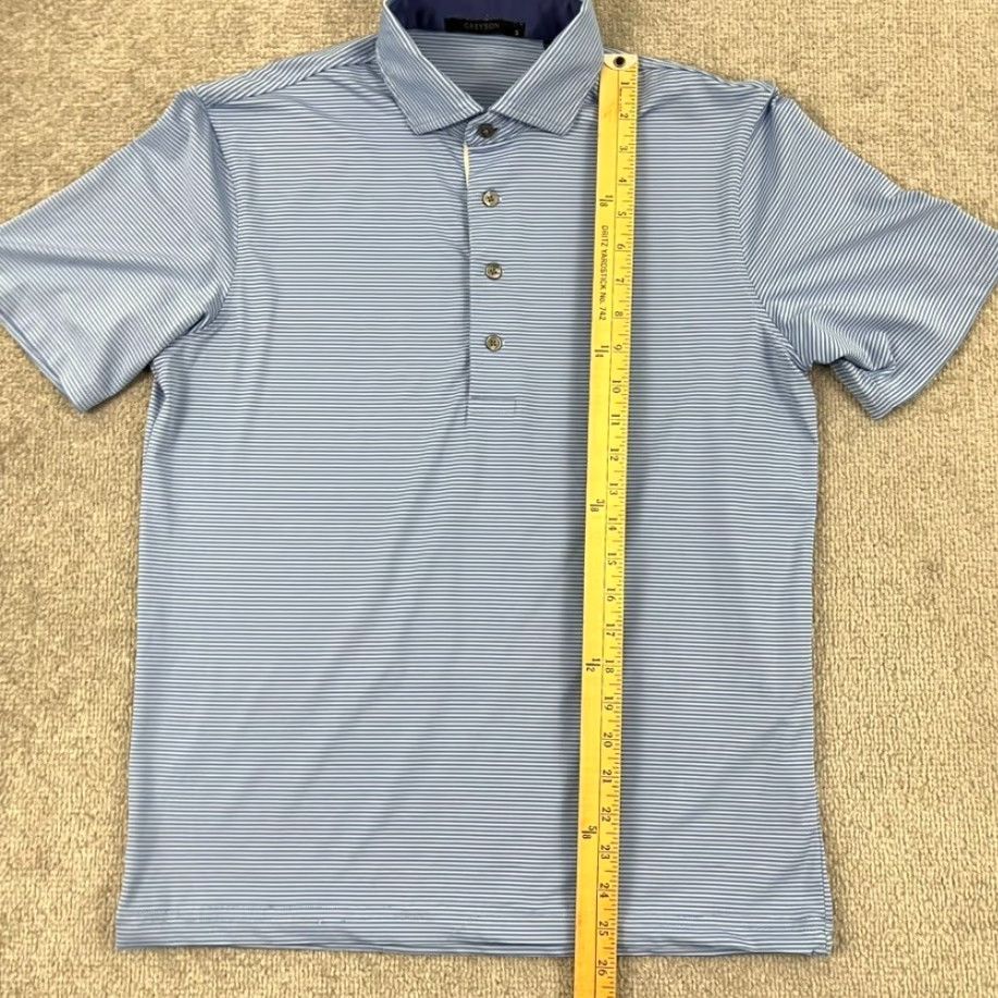 Vintage Greyson Polo Shirt Men Small Blue Striped Performance Overbook Golf Club Stretch Polo Shirt S Mens Blue Striped Performance Overbook Golf Club Stretch Size US S / EU 44-46 / 1 - 5 Thumbnail