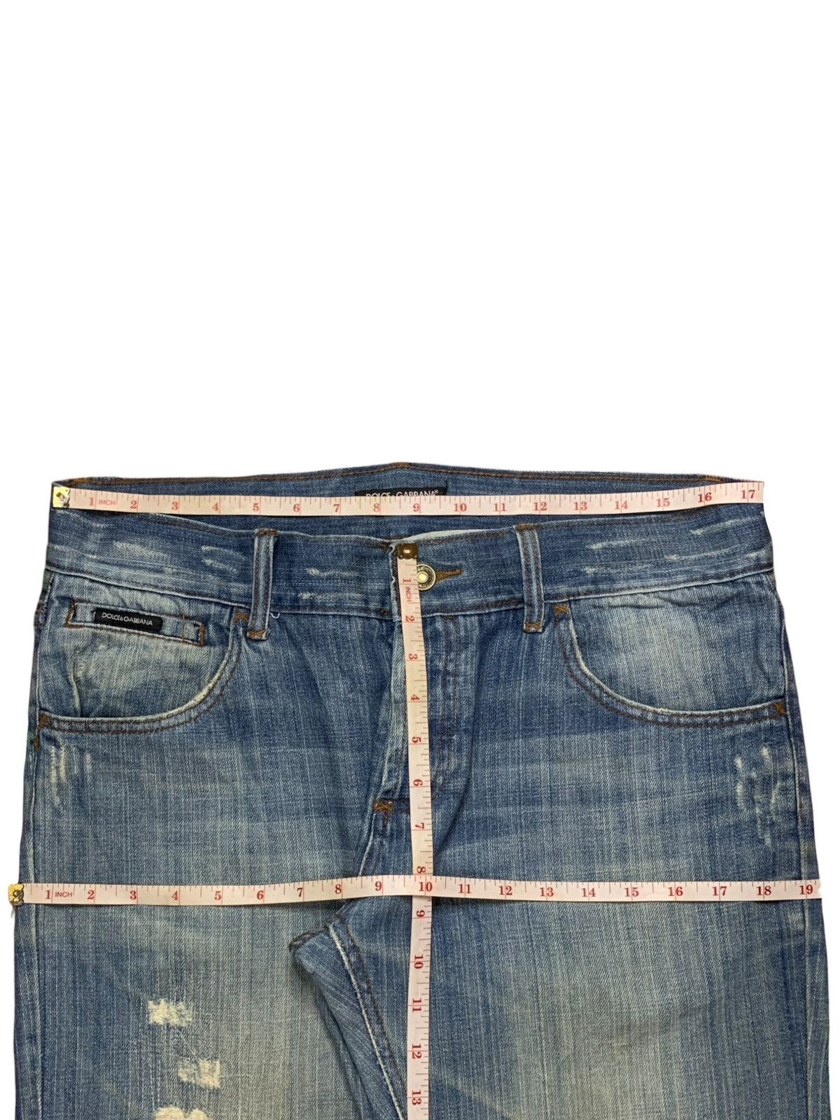 Dolce & Gabbana Vintage Italy Dolce Gabbana Mud Wash Distressed Baggy Jeans Size US 35 - 11 Thumbnail