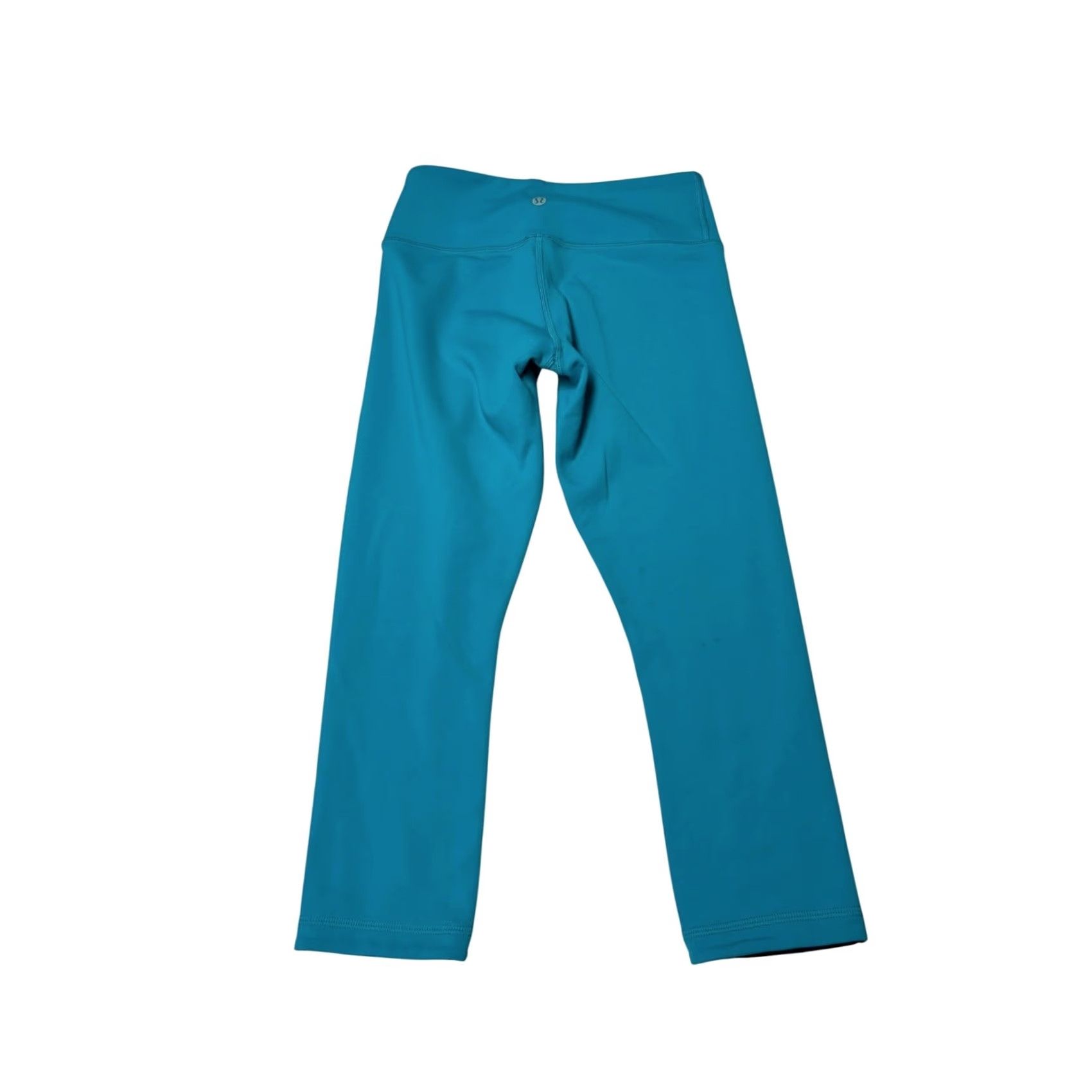 Lululemon Lululemon Wunder Under Crop Leggings Teal Blue Size 4 W24 L21 Yoga Pants Women Size 27" / US 4 / IT 40 - 5 Thumbnail