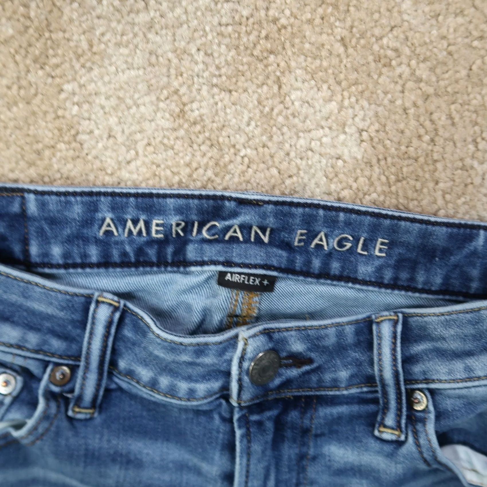 American Eagle Outfitters American Eagle Outfitters Jeans Skinny Men 32x32 Blue Denim Airflex Athletic 90s Hipster Jeans Mens Size US 32 / EU 48 - 3 Thumbnail