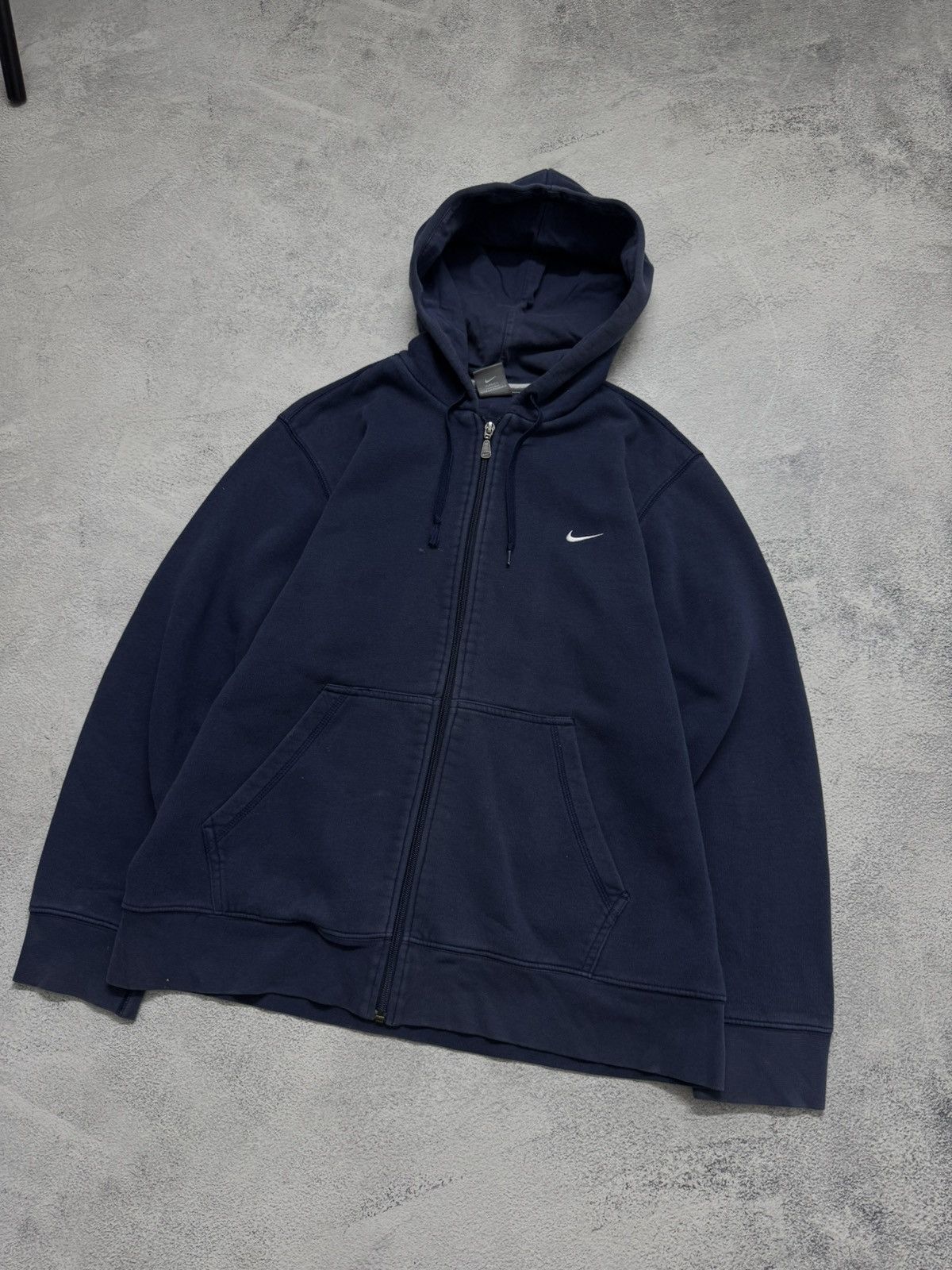 Nike Vintage Y2k Nike Mini Swoosh Basic Zip-Hoodie 00’s Size US M / EU 48-50 / 2 - 5 Thumbnail