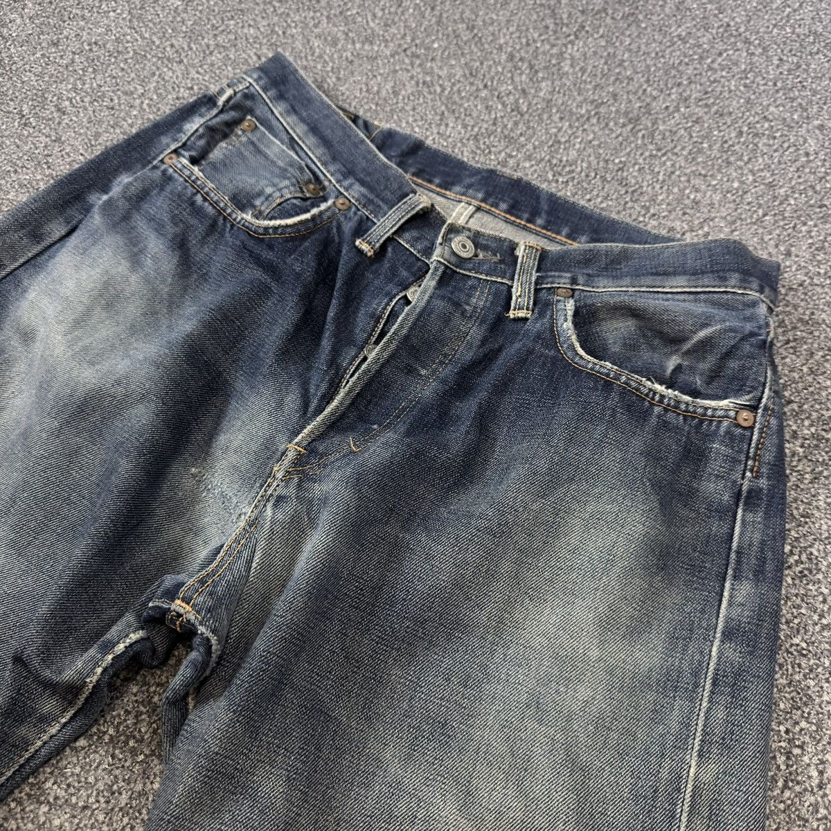 Kapital Vintage Japanese Denim Edwin 505sx Distressed Selvedge Baggy Size US 32 / EU 48 - 3 Thumbnail