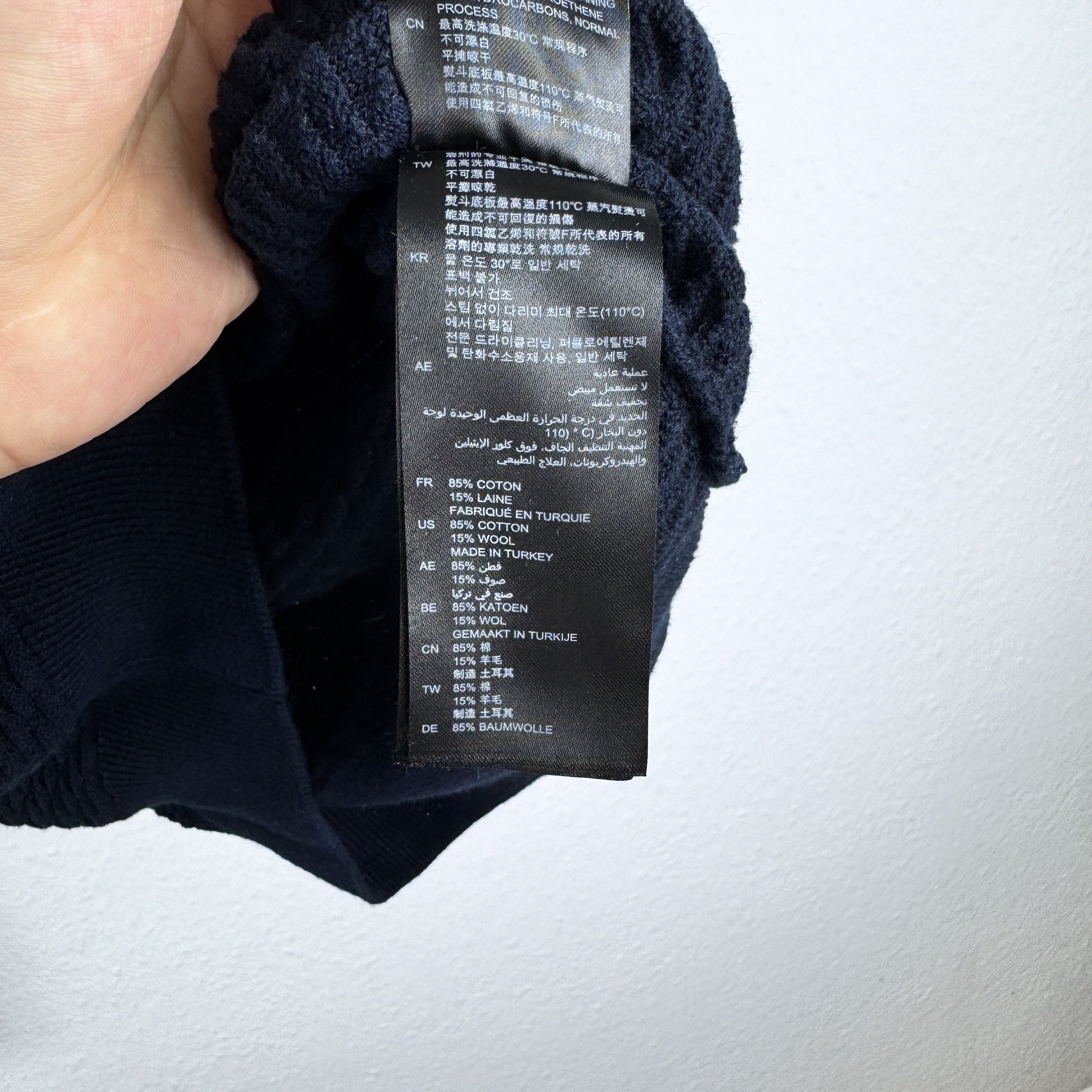 Sandro Men`s SANDRO PARIS COTTON WOOL NAVY JUMPER SIZE M / 48-50 Size US M / EU 48-50 / 2 - 8 Thumbnail