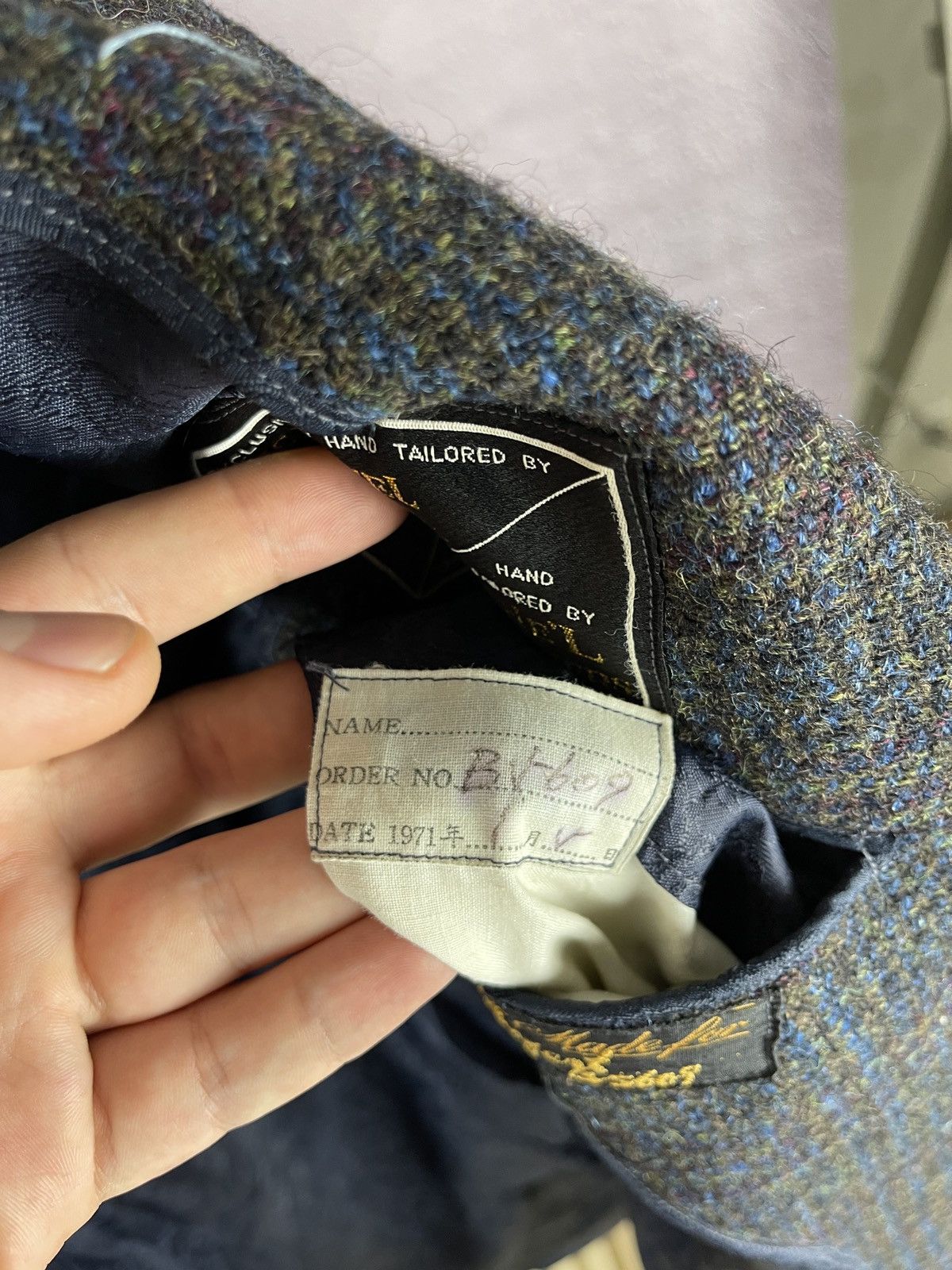 Harris Tweed Harris Tweed vintage 1971 checkered blazer paisley lining Size 44R - 17 Thumbnail