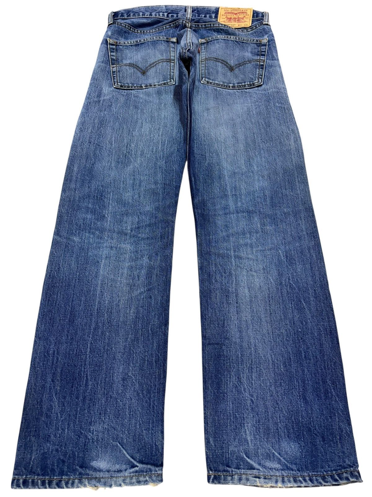 Levi's Vtg 90s Levis Japan 505 Distressed Jeans Size US 30 / EU 46 - 2 Thumbnail