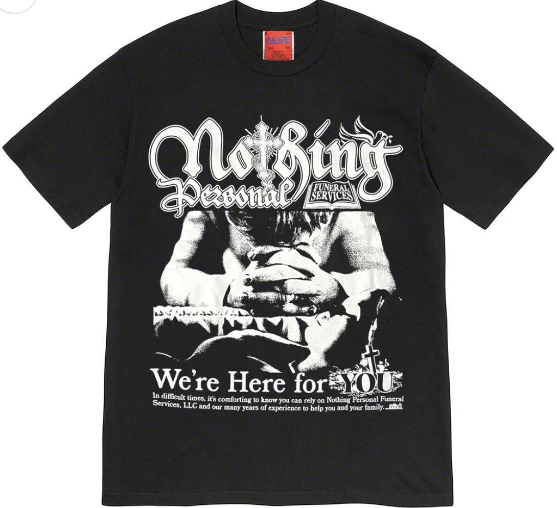 Vintage Brand New Nothing Personal "Funeral Services" T Shirt XL Size US XL / EU 56 / 4 - 1 Thumbnail