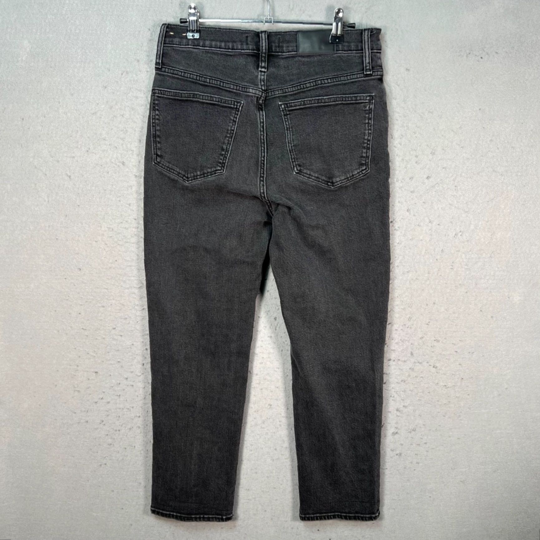 Madewell Madewell Jeans Womens Size 28 Classic Straight Denim Gray Cotton Blend 5-Pocket Size 28" / US 6 / IT 42 - 2 Thumbnail