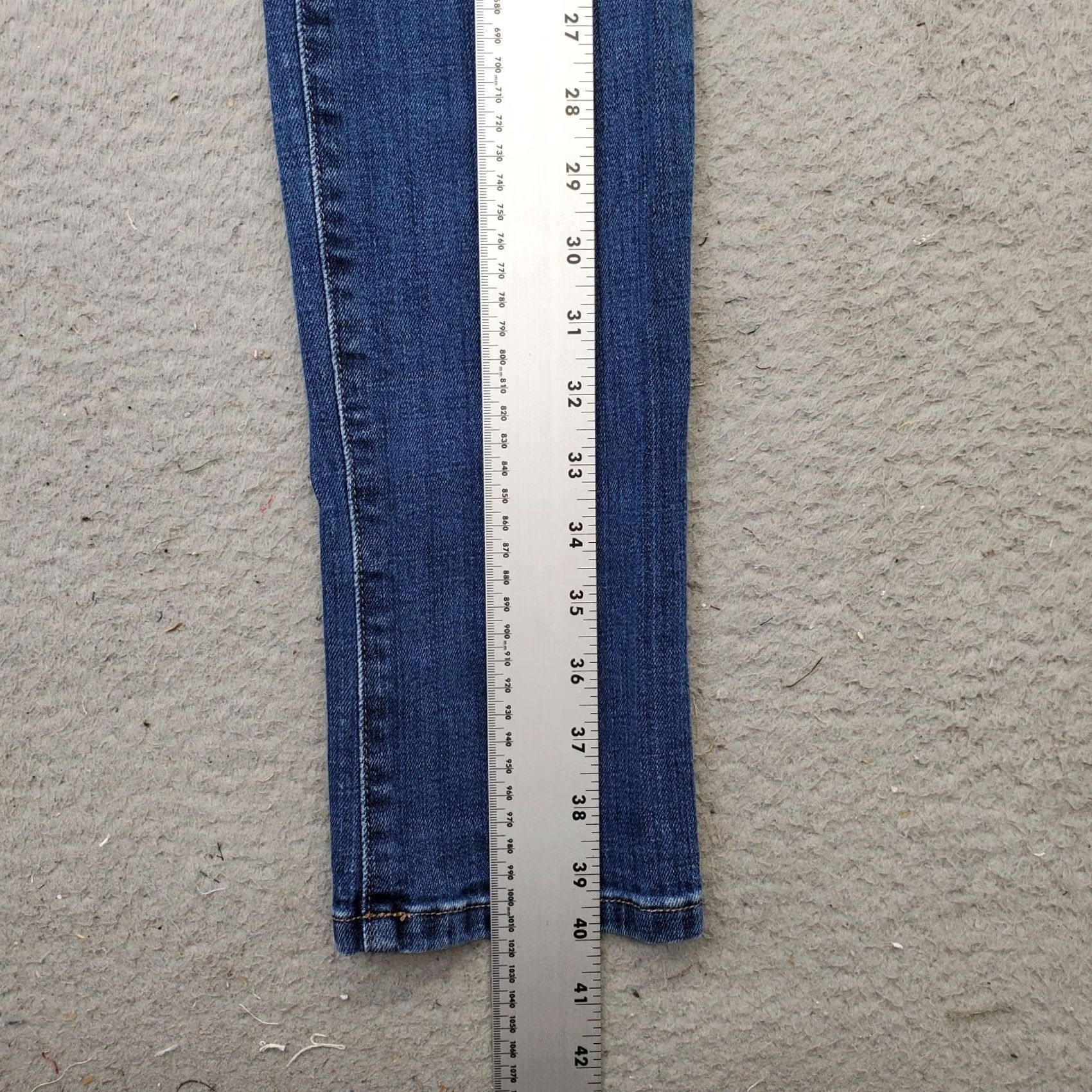 Vintage Joe's Jeans Womens Size 28 Blue Denim Super Skinny Slim Fit Stretch Distressed Jeans Size 28" / US 6 / IT 42 - 4 Thumbnail
