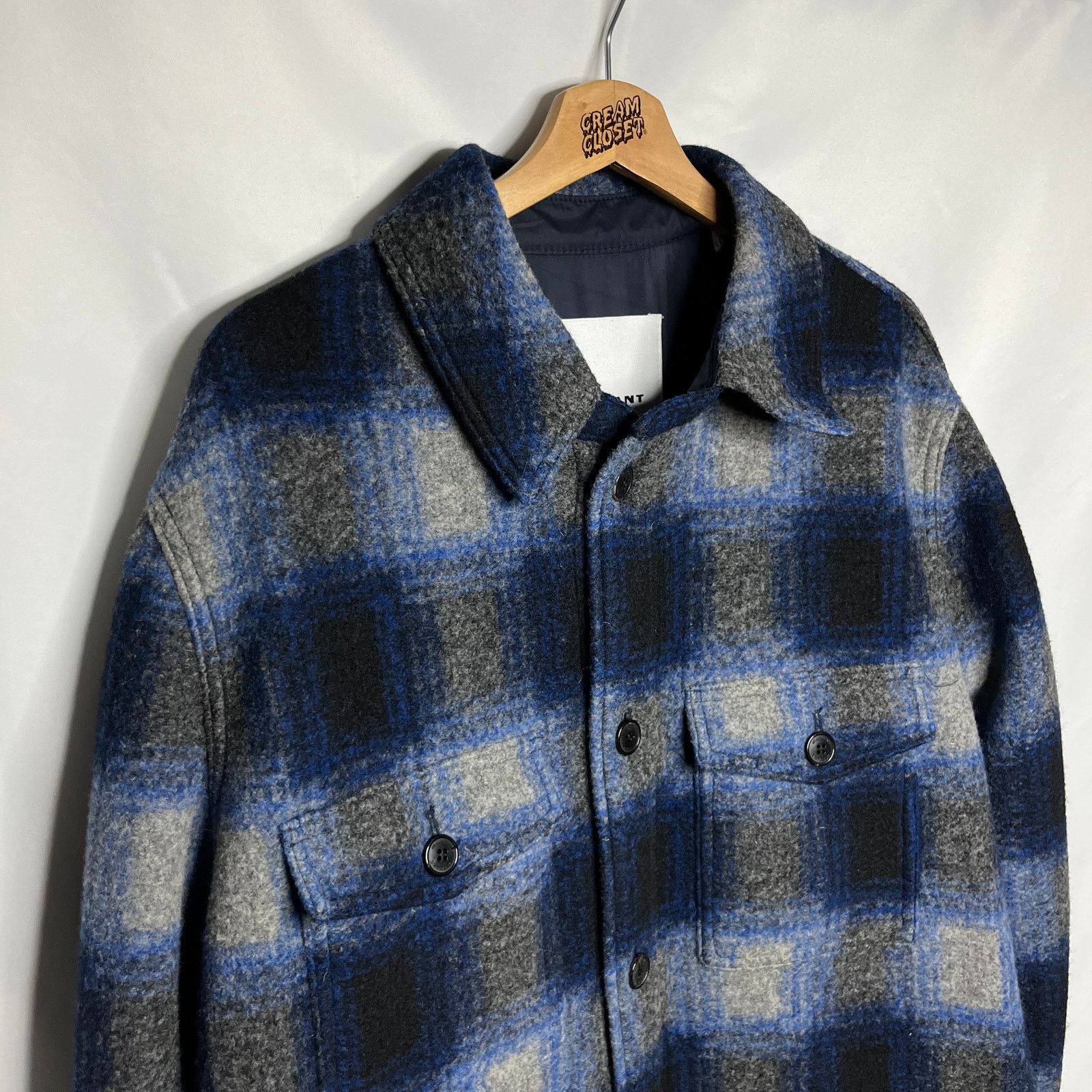 Isabel Marant Isabel Marant Plaid Flannel Kervon Wool Jacket Button Shirt Size US XL / EU 56 / 4 - 2 Thumbnail