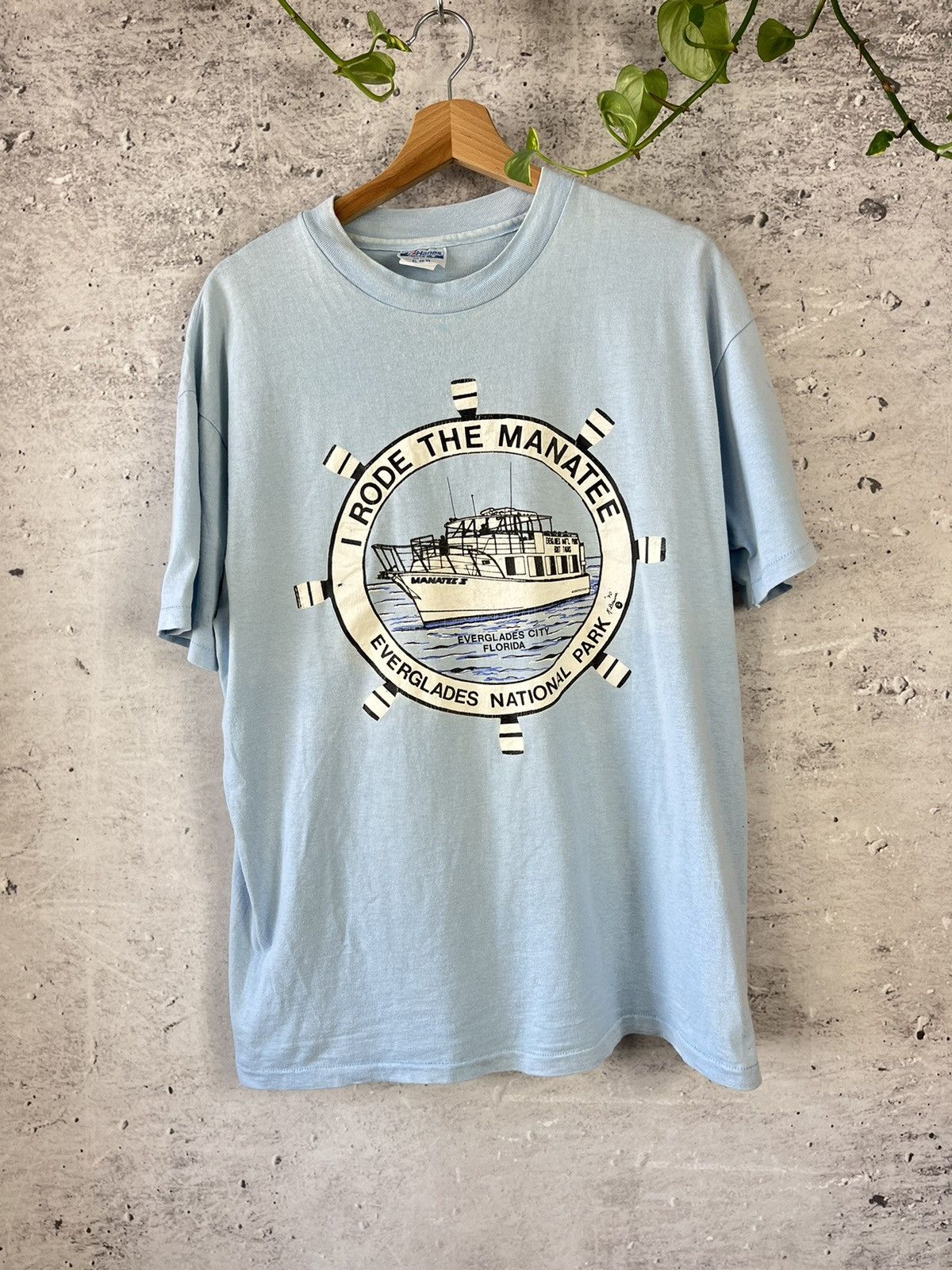 Hanes × Vintage Everglades National Park Florida 90s vintage t-shirt (M) Size US L / EU 52-54 / 3 - 2 Thumbnail