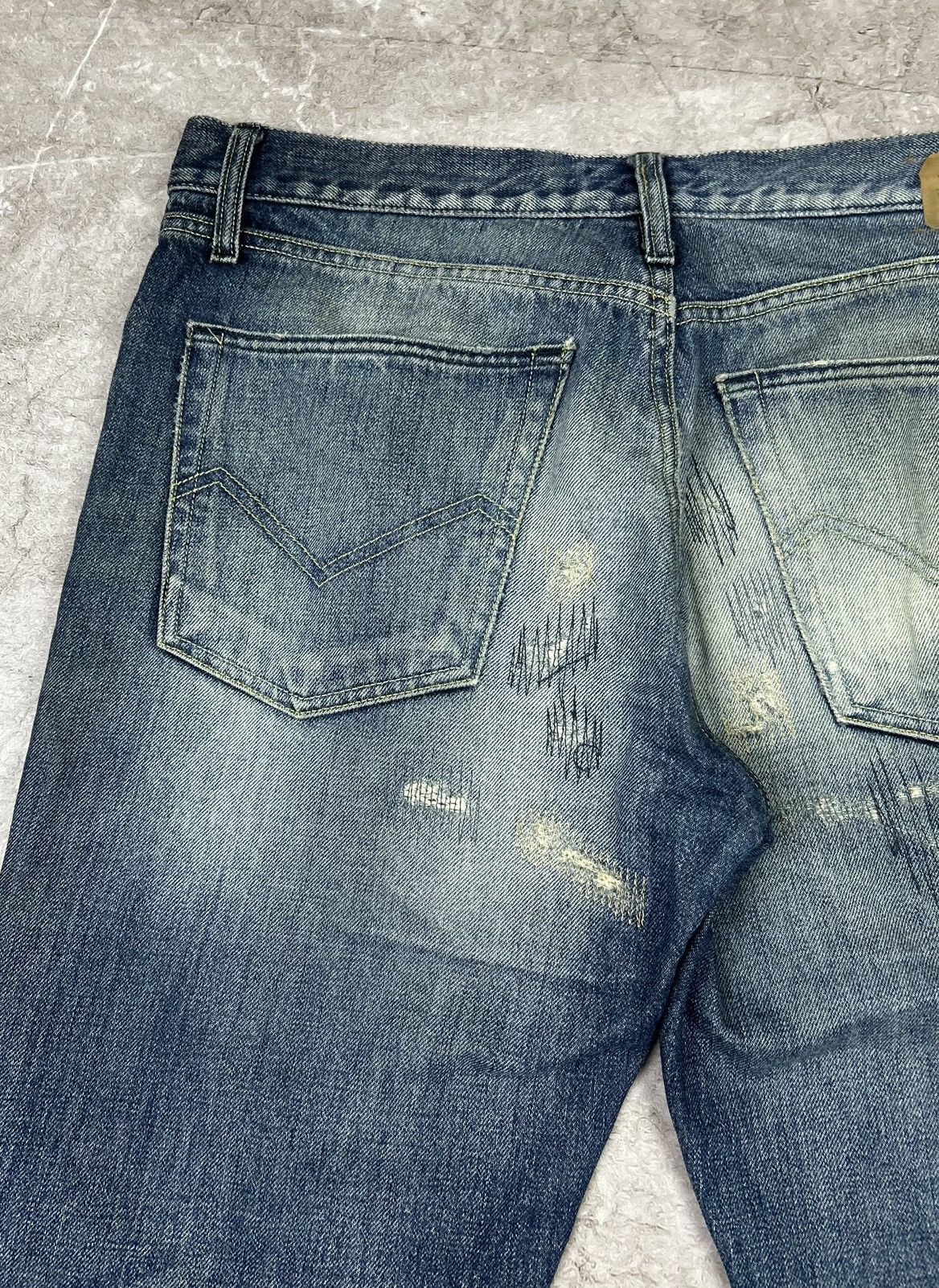 Energie × Pharrell × Sixty ENRARE >* Energie x Pharrel William Stone Wash Denim Jeans Size US 33 - 18 Thumbnail