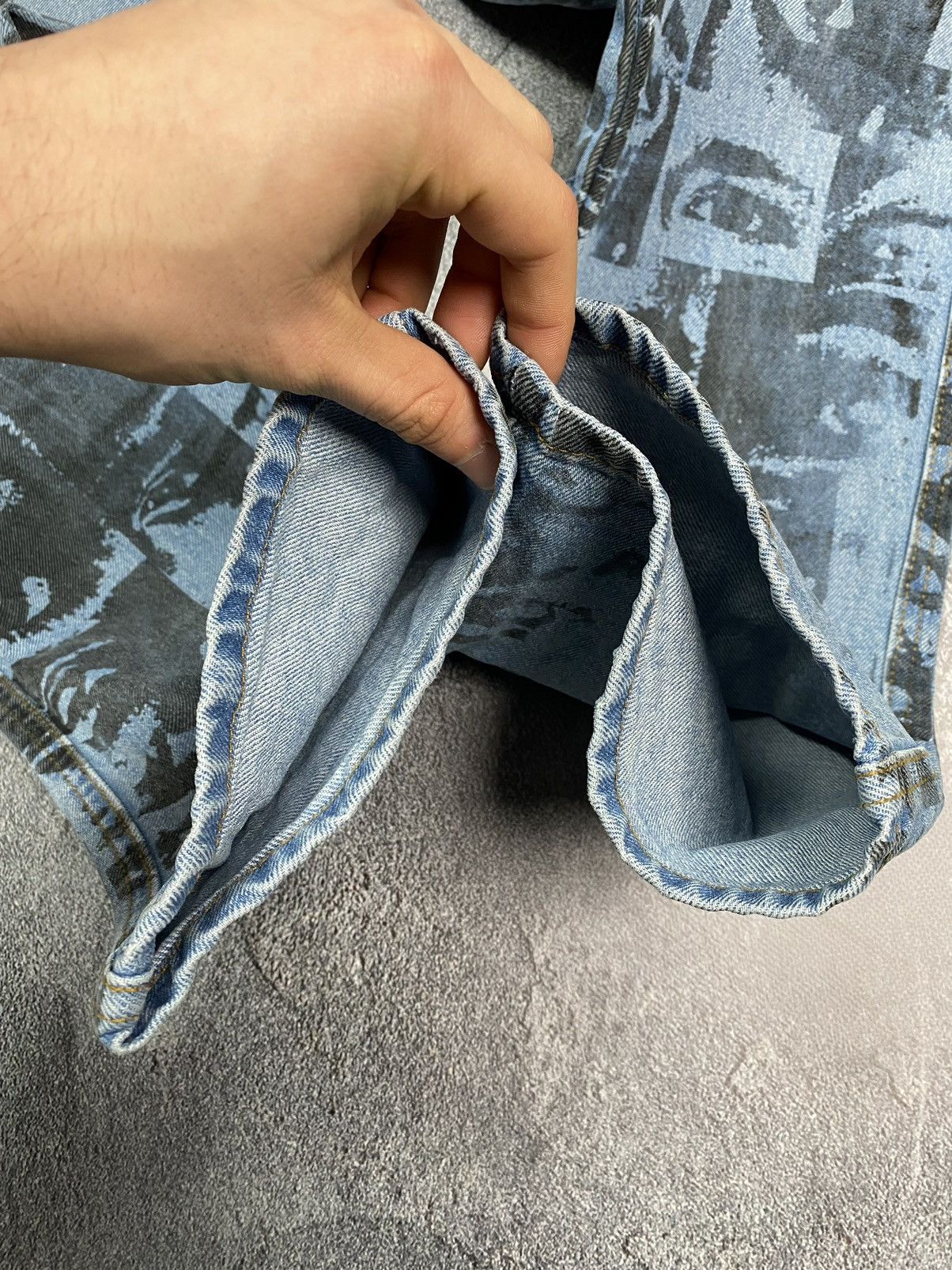 Other Avant-Garde print denim pants cool eyes Size US 30 / EU 46 - 15 Thumbnail