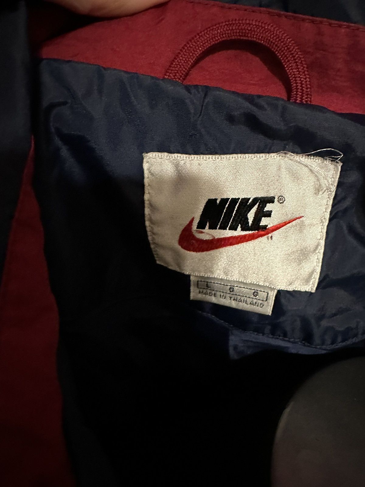 Nike × Vintage Vintage Nike Windbreaker Jacket 90’s Big Swoosh Logo Grail Size US L / EU 52-54 / 3 - 5 Thumbnail