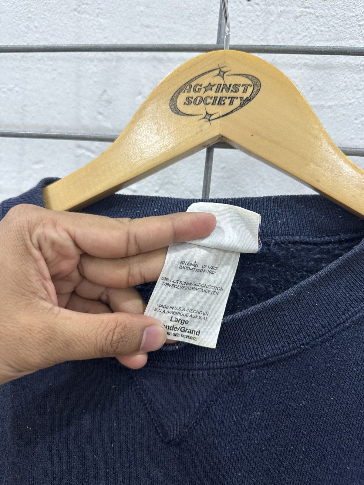 Reebok Vintage 90s Reebok Sweatshirt Made In USA Big Logo Crewneck Size US L / EU 52-54 / 3 - 7 Thumbnail