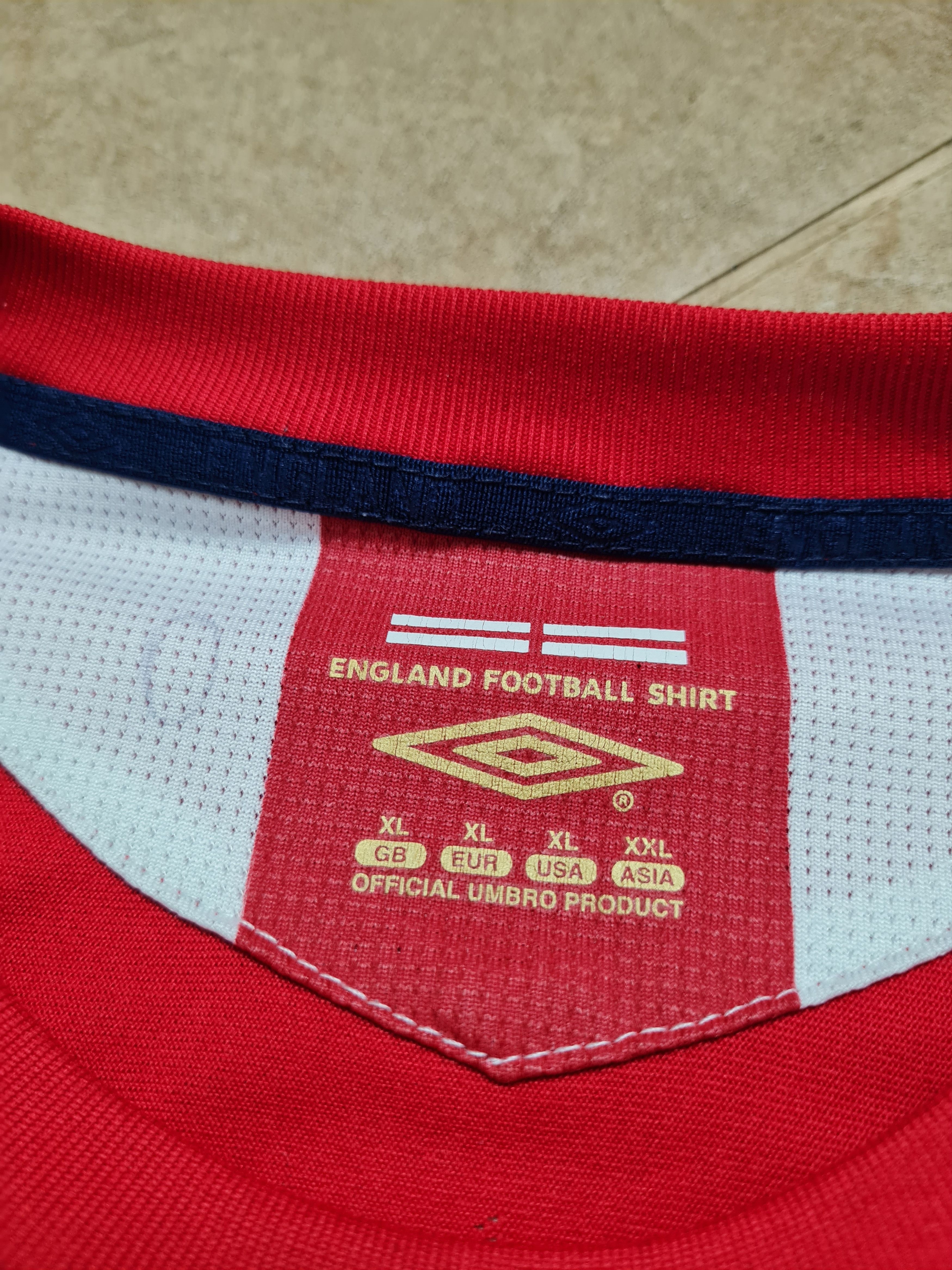 Umbro England Away Football Shirt 2006 - 2008 Umbro Vintage Size US XL / EU 56 / 4 - 10 Thumbnail