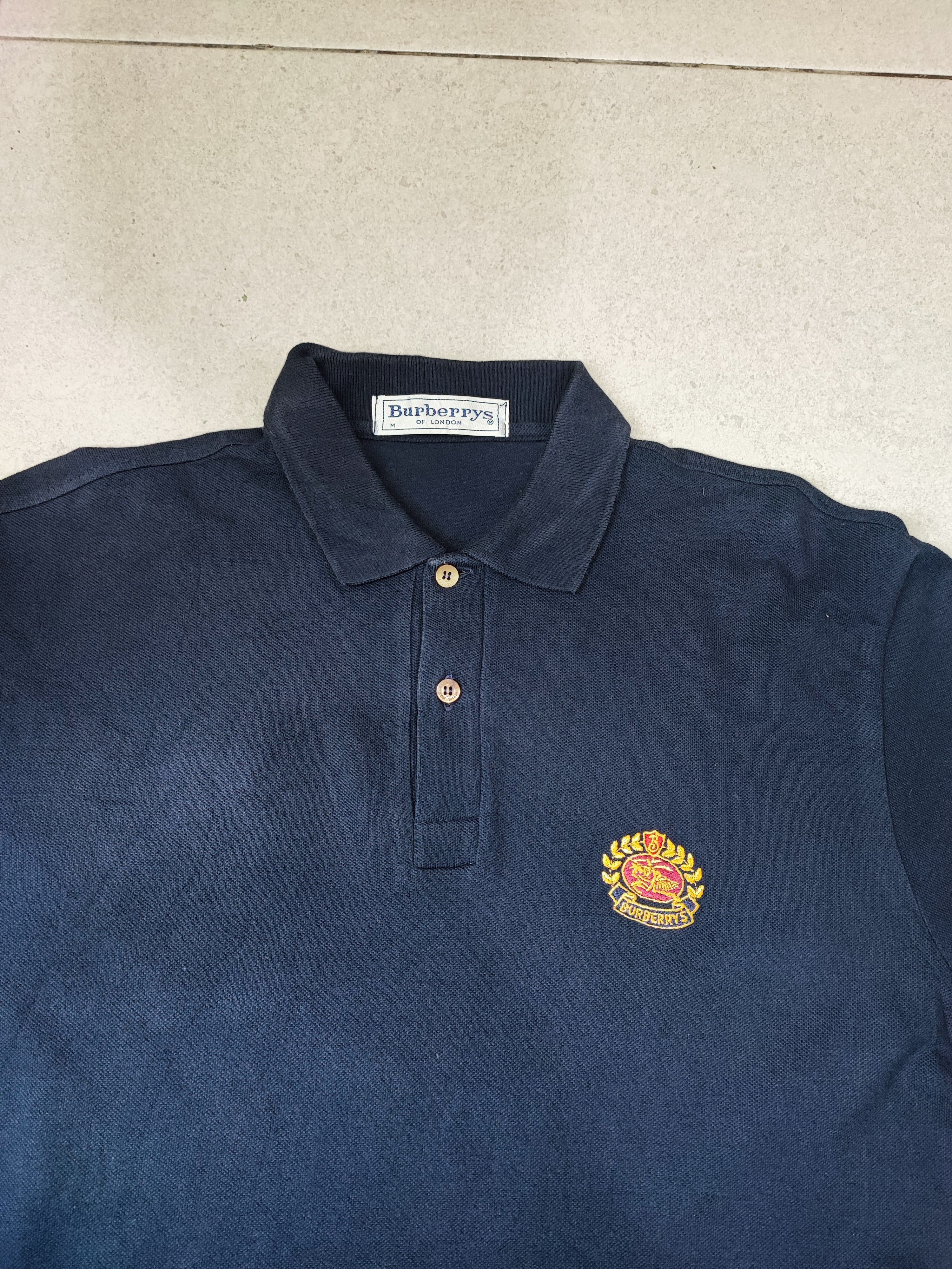 Burberry Vintage Burberry Polo Shirt Made in Italy Size US M / EU 48-50 / 2 - 9 Thumbnail