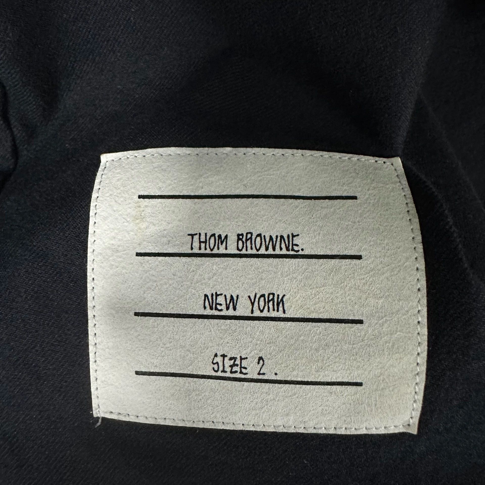 Thom Browne Thom Browne TB 4-Stripe Flannel Shirt Navy Orange 2 Cotton Size US M / EU 48-50 / 2 - 3 Thumbnail