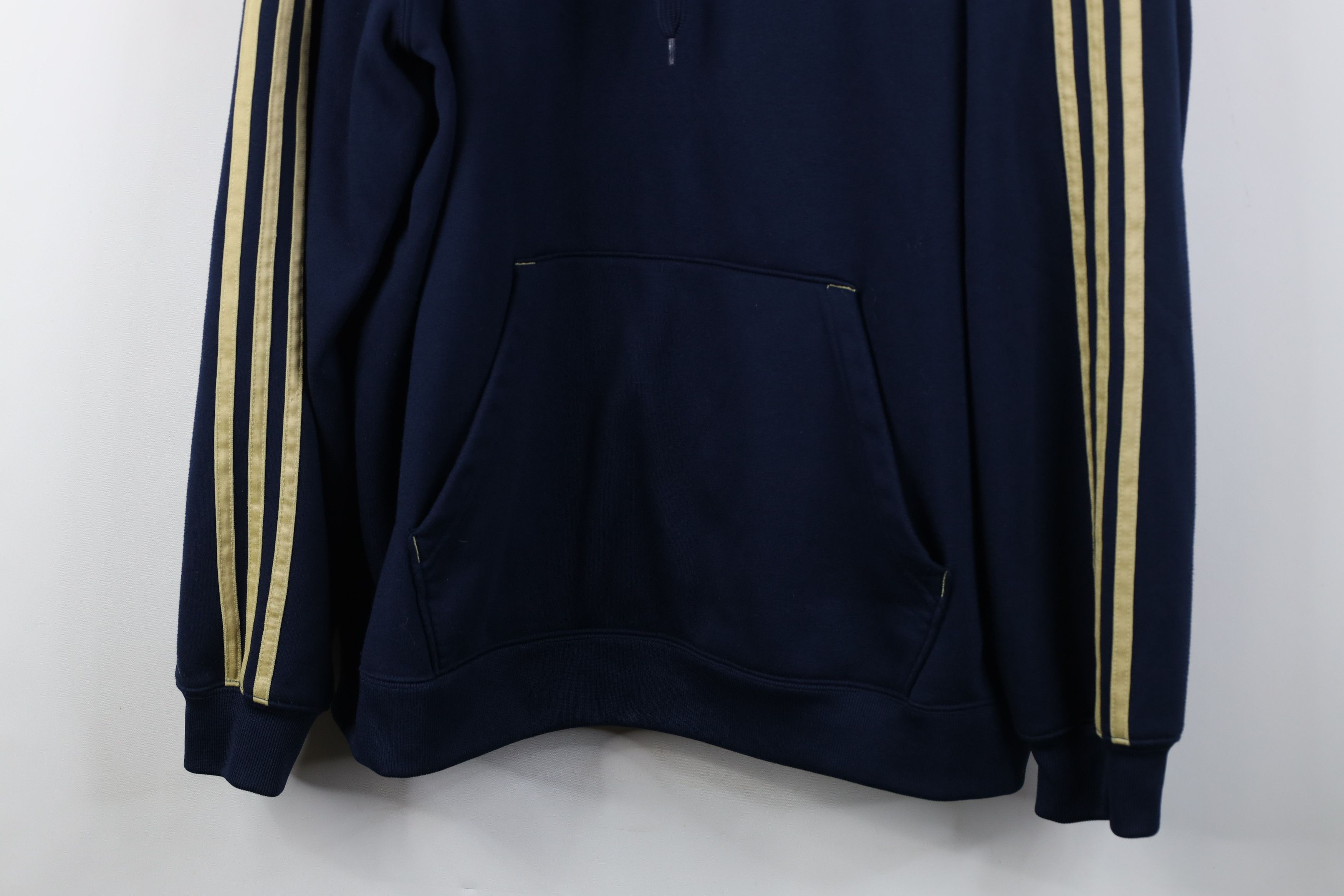 Adidas Vintage Adidas Notre Dame University Hoodie Sweatshirt Blue Size US XXL / EU 58 / 5 - 3 Thumbnail