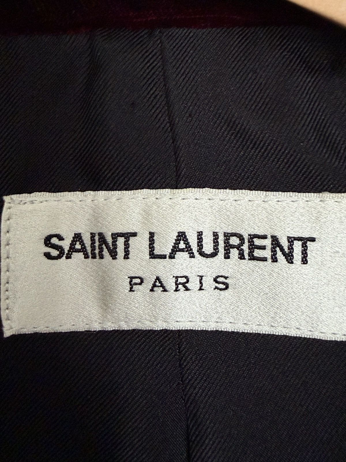 Saint Laurent Paris Saint Laurent Paris X Heidi Slimane FW16 Velvet Blazer Size 46R - 6 Thumbnail
